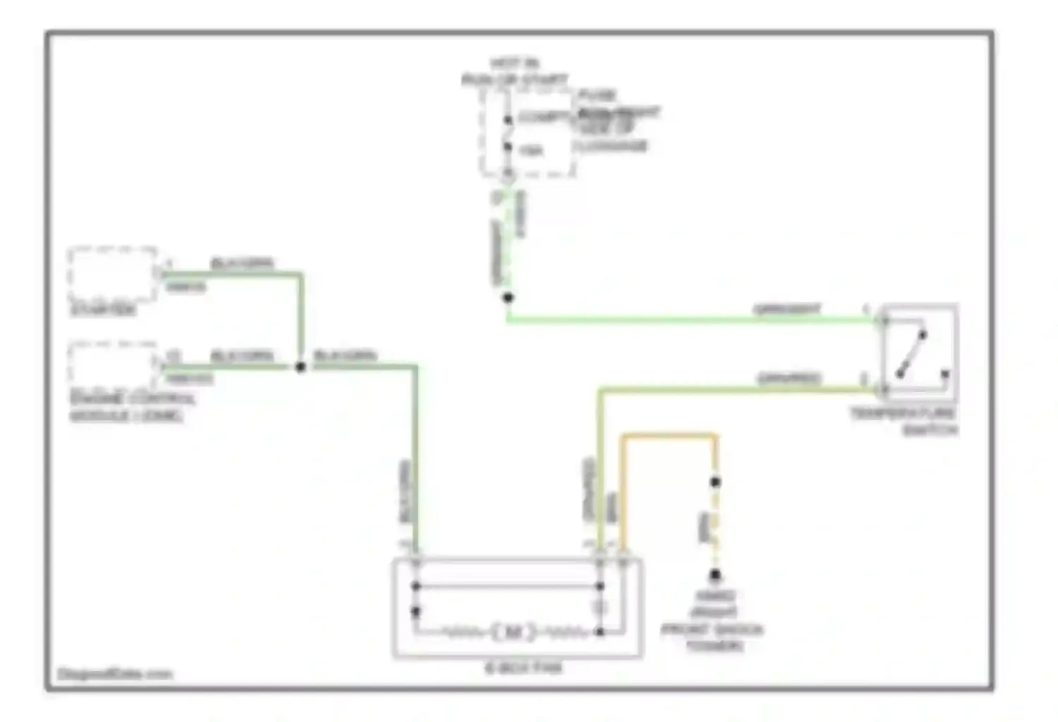 7 series BMW E38 facelift (1998-2001): Electrical box fan circuit