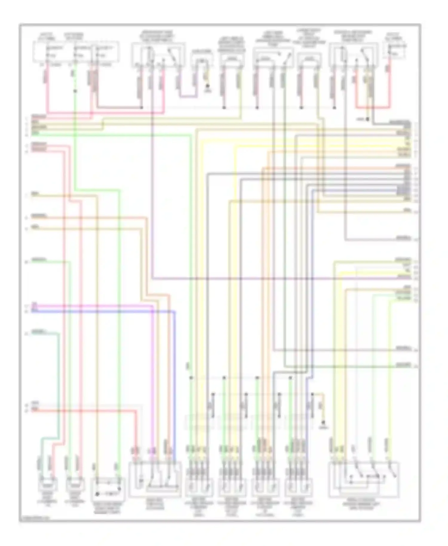 7 series BMW E38 facelift (1998-2001): Wiring diagram engine performance 4.4l (2 of 3)