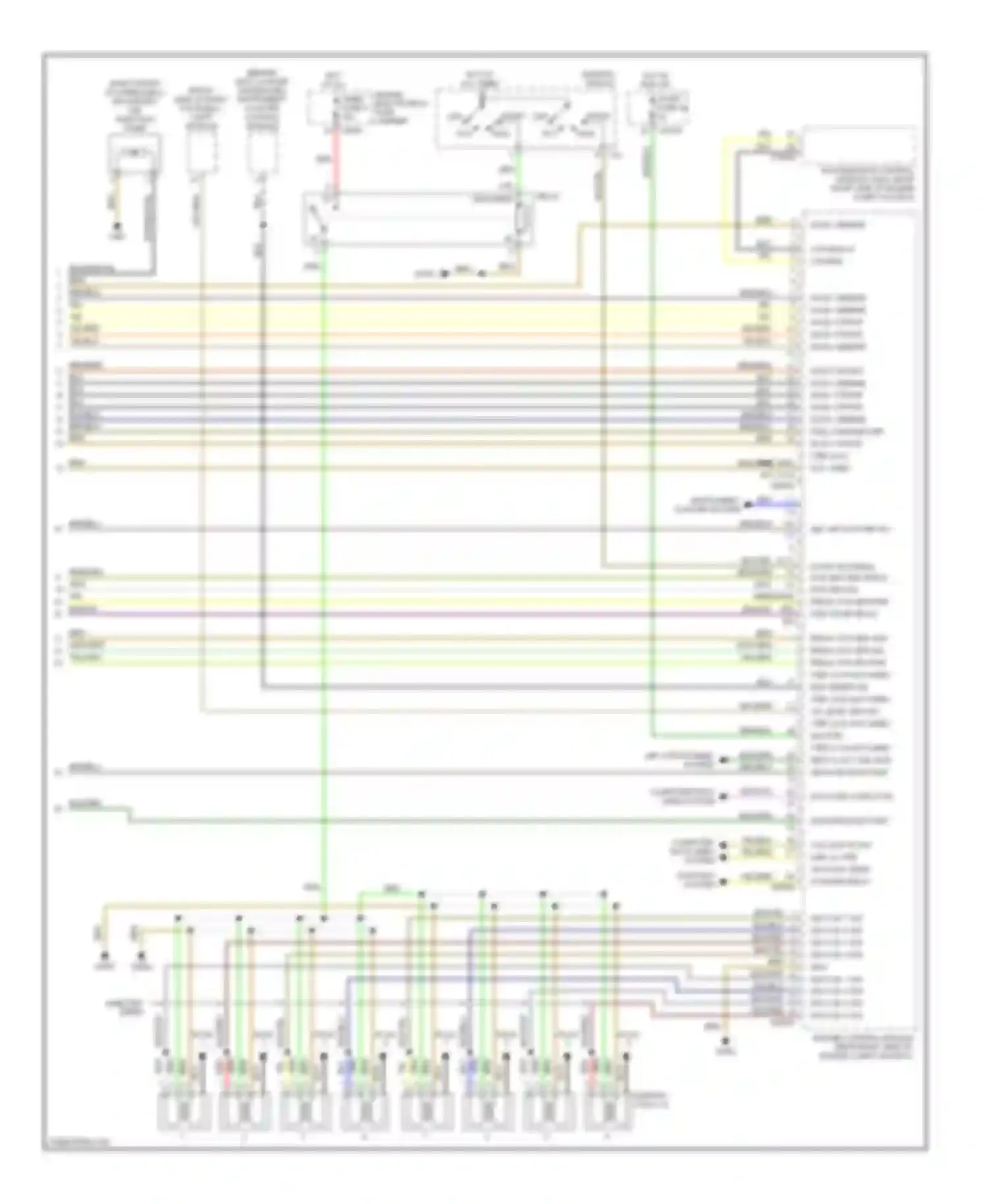 7 series BMW E38 facelift (1998-2001): Wiring diagram engine performance 4.4l (3 of 3)