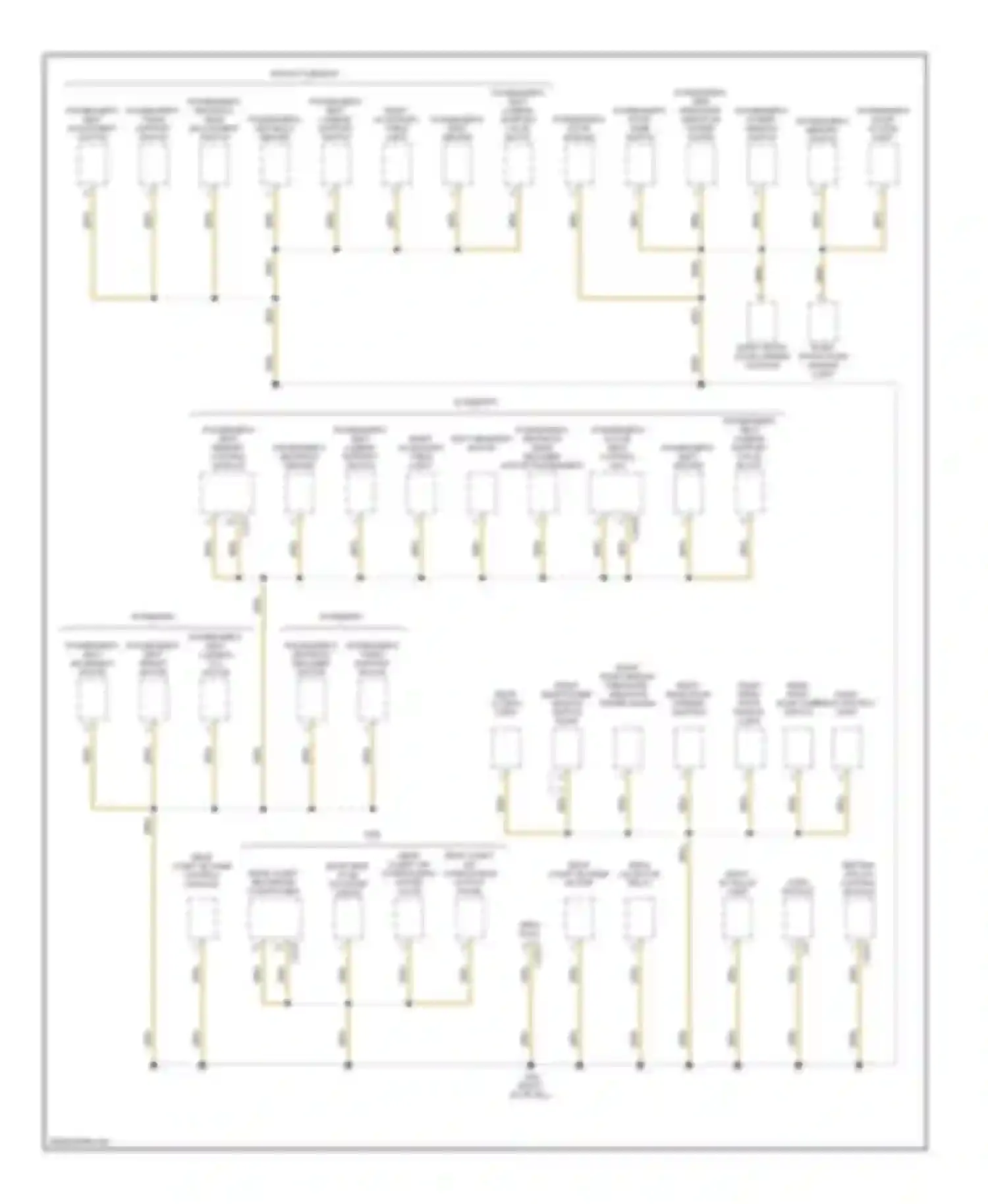 7 series BMW E38 facelift (1998-2001): Ground distribution circuit (3 of 7)