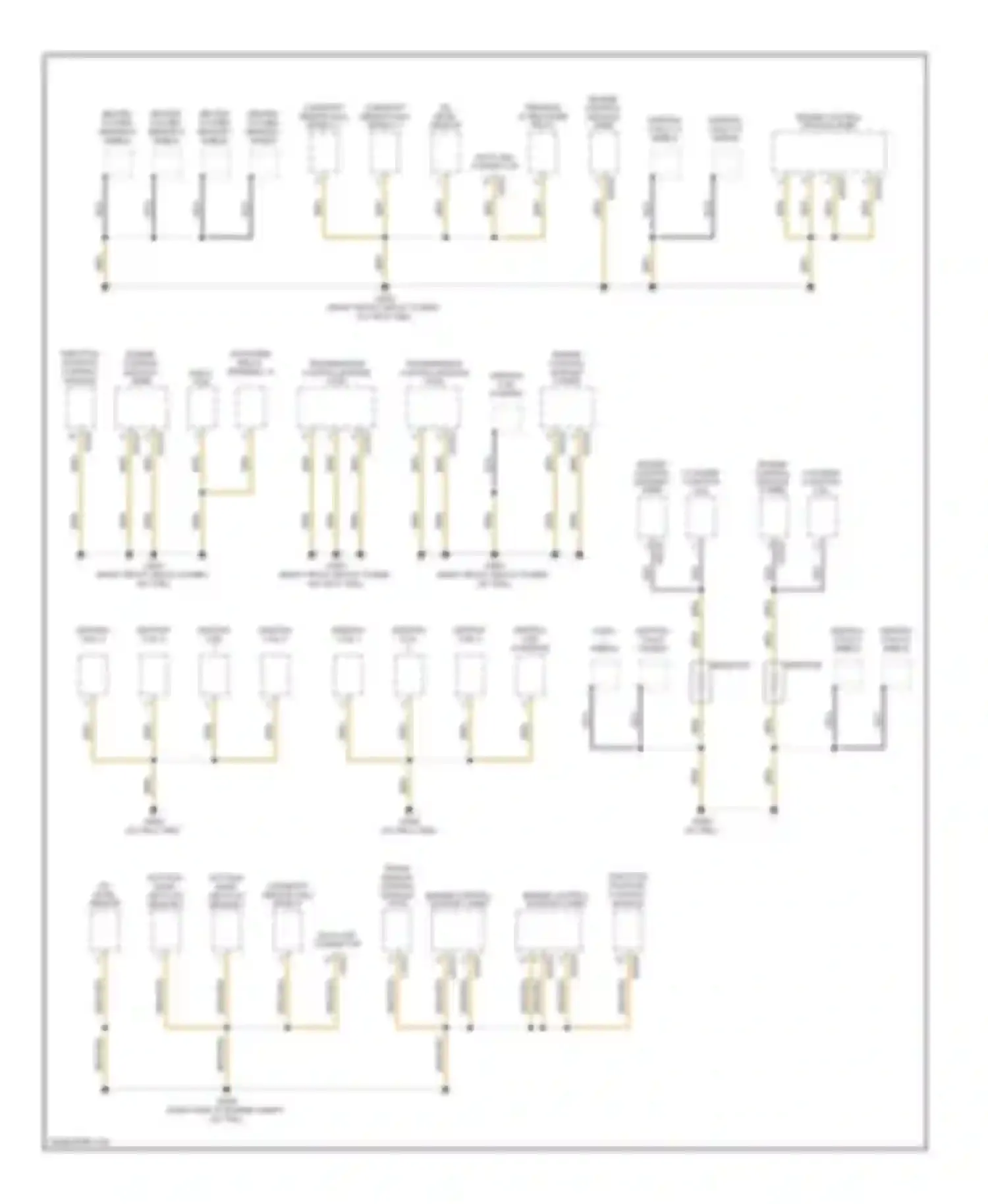 7 series BMW E38 facelift (1998-2001): Ground distribution circuit (6 of 7)