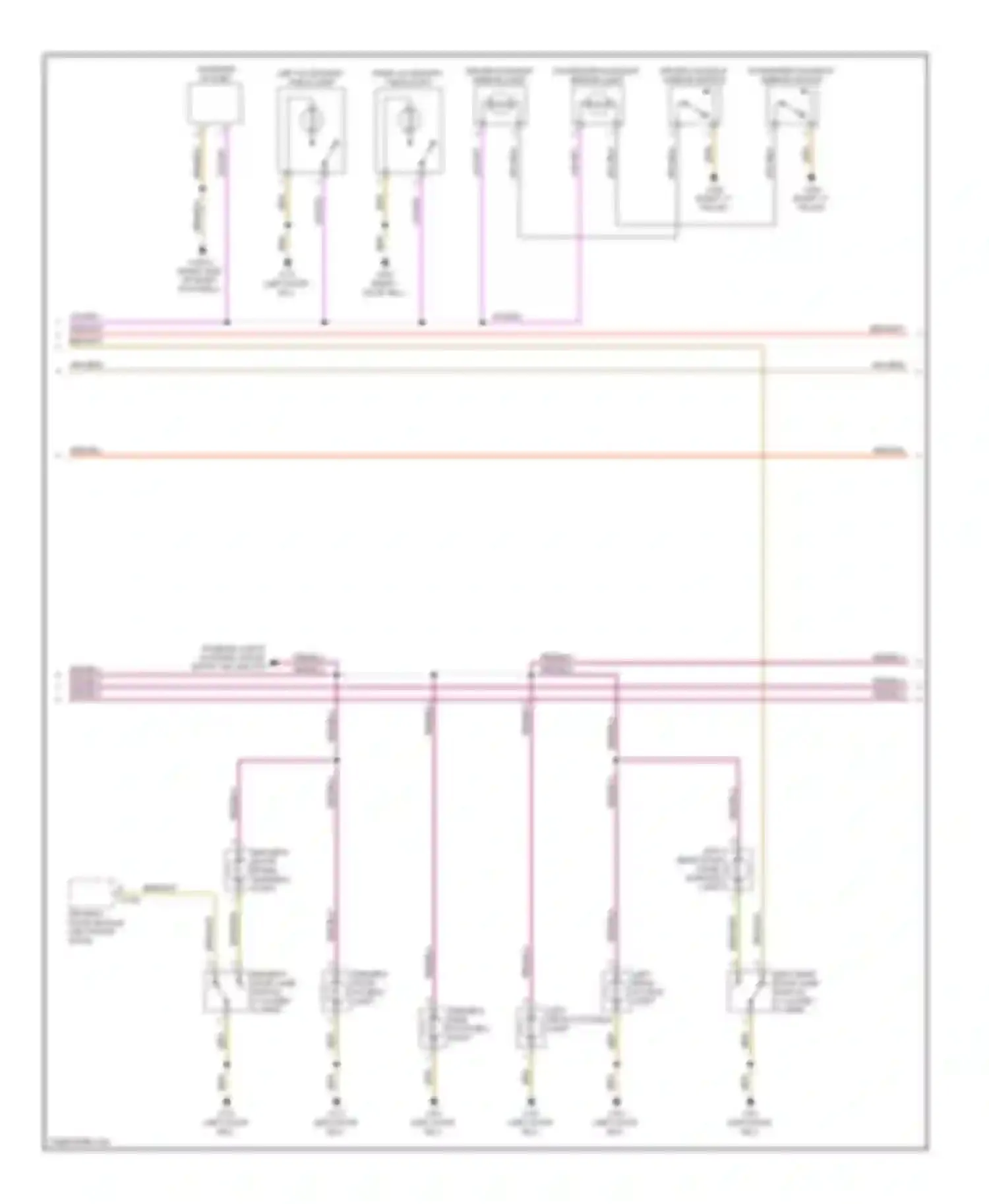 7 series BMW E38 facelift (1998-2001): Courtesy lamps circuit (2 of 3)