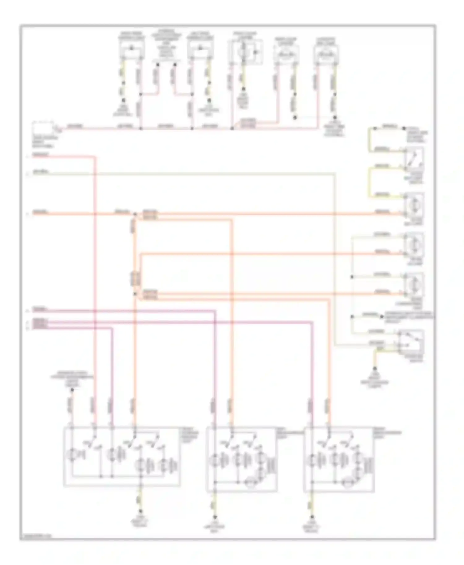 7 series BMW E38 facelift (1998-2001): Courtesy lamps circuit (3 of 3)