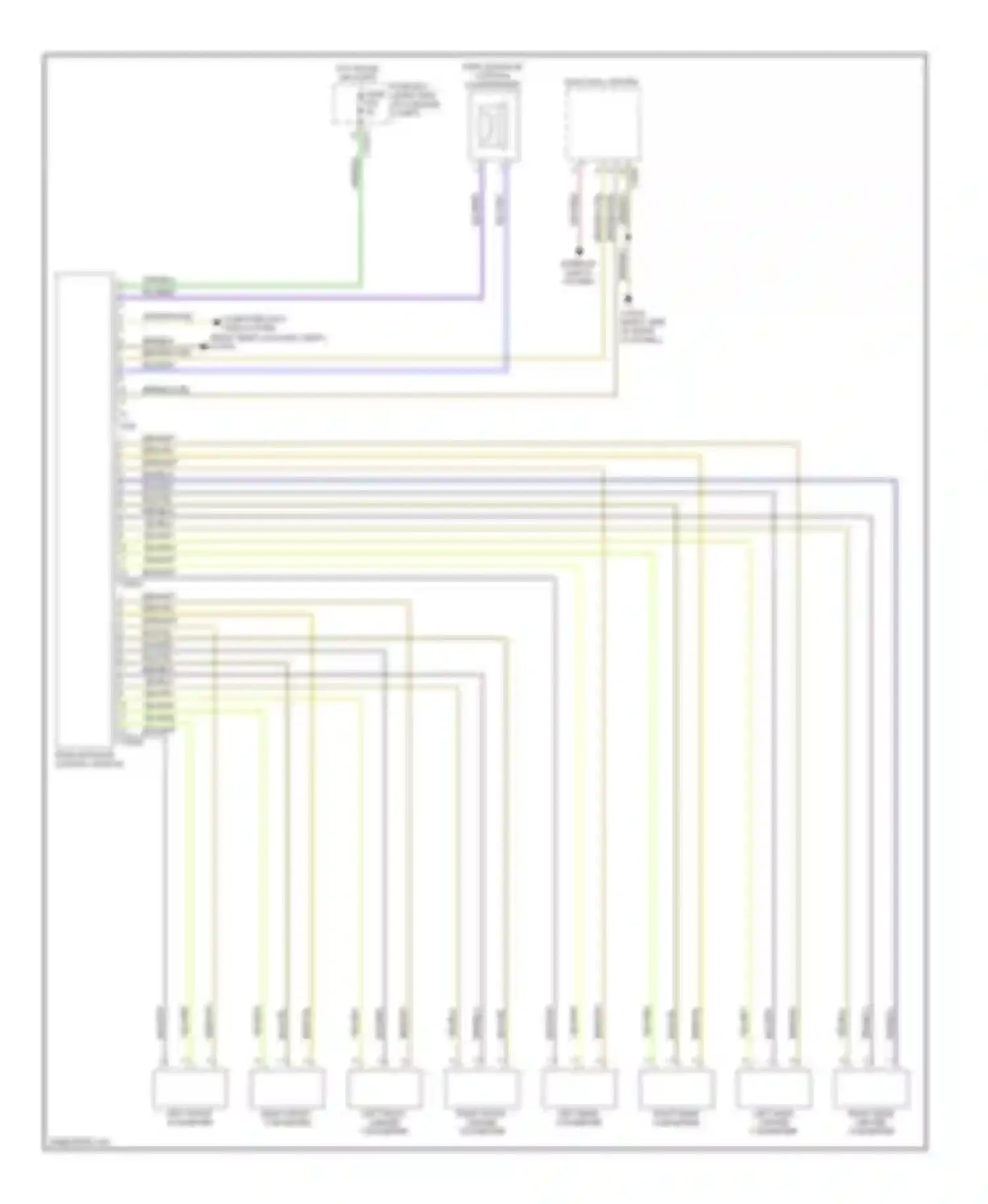 7 series BMW E38 facelift (1998-2001): Parking assistant circuit