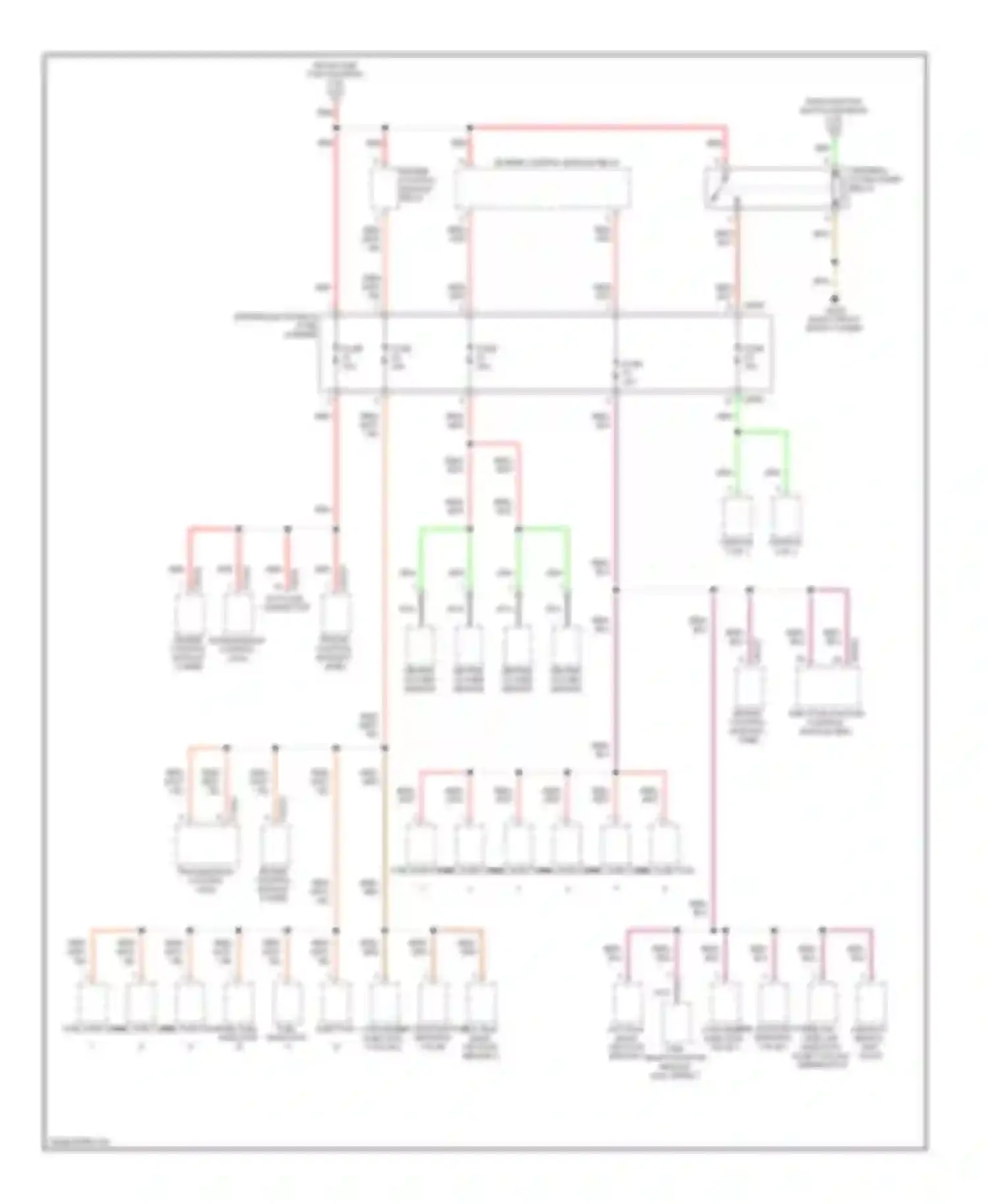 7 series BMW E38 facelift (1998-2001): Power distribution circuit (3 of 6)