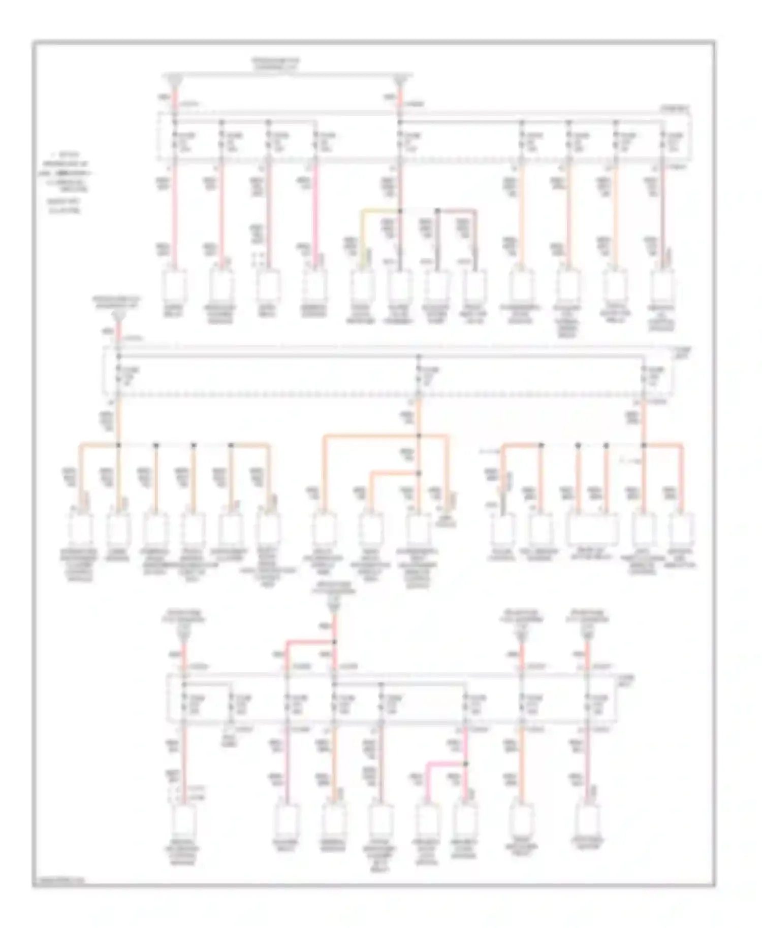 7 series BMW E38 facelift (1998-2001): Power distribution circuit (4 of 6)