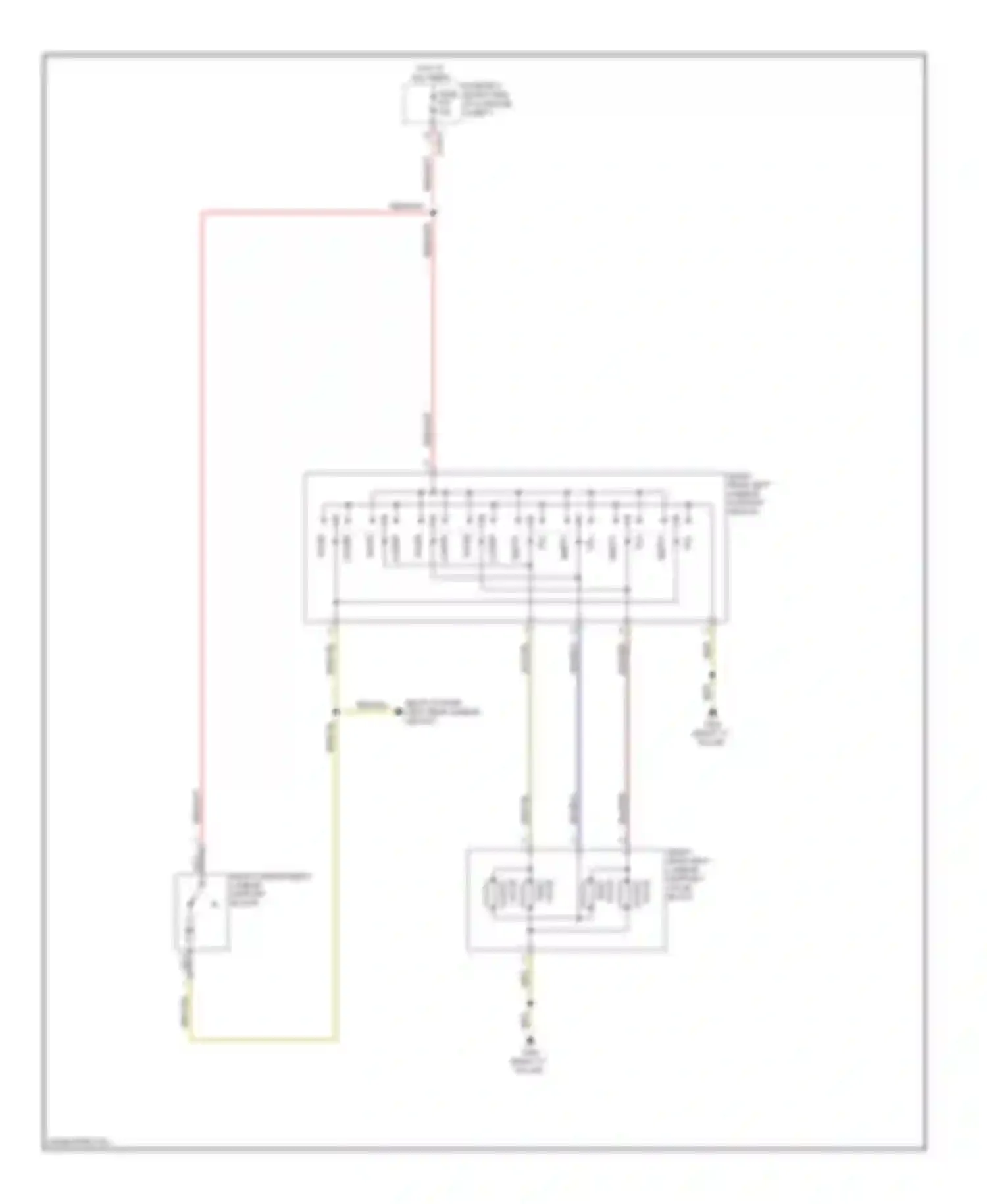 7 series BMW E38 facelift (1998-2001): Right rear lumbar circuit