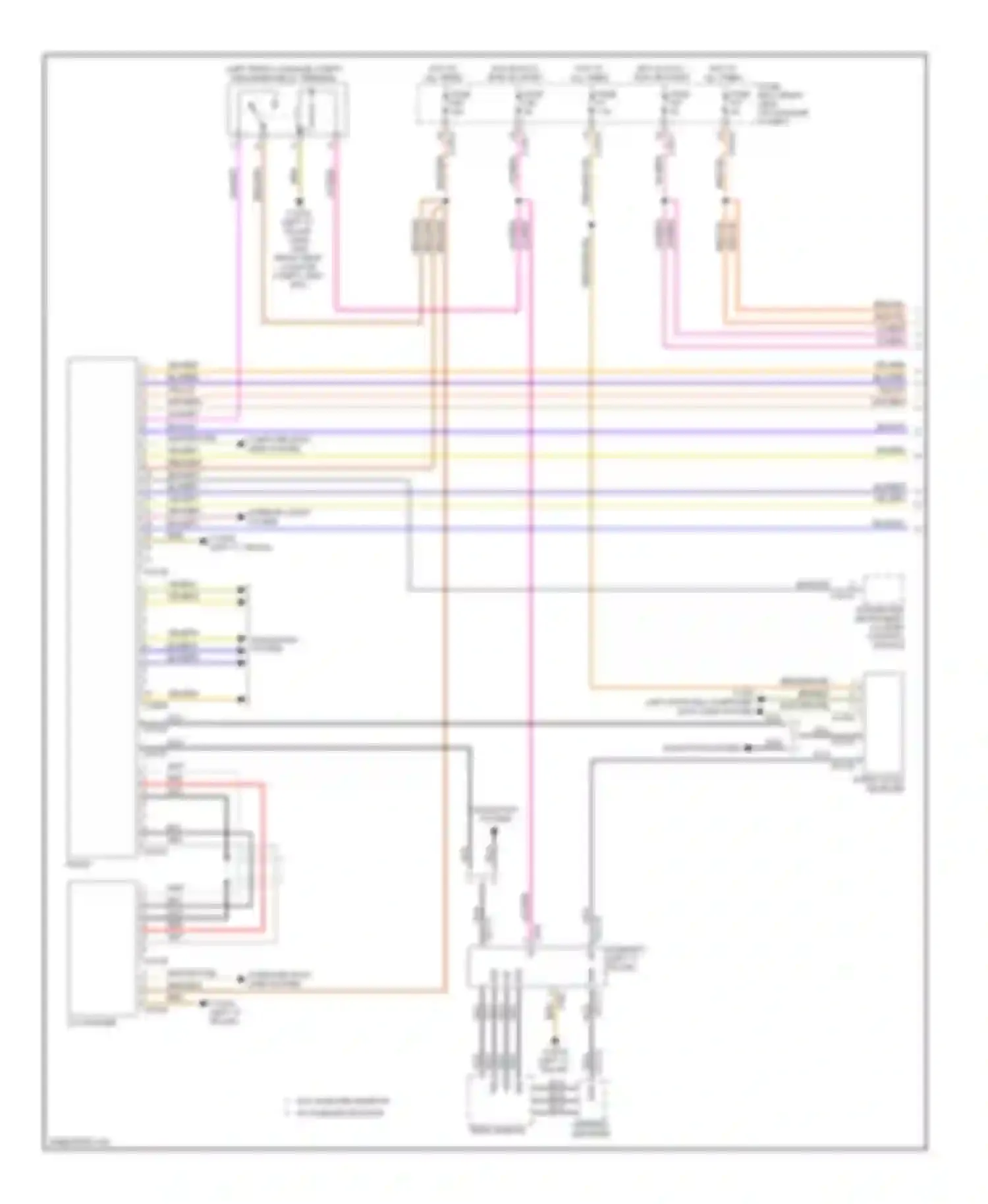 7 series BMW E38 facelift (1998-2001): Stereo radio circuit (1 of 2)