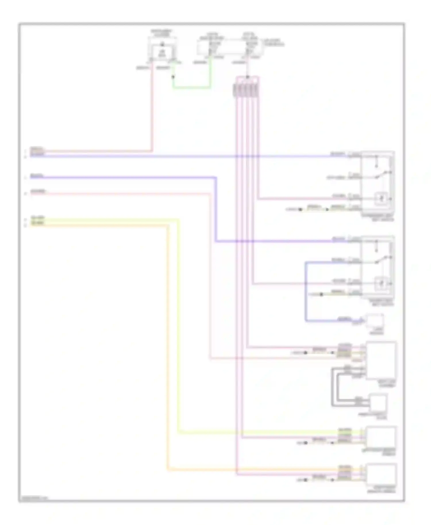 7 series BMW E38 facelift (1998-2001): Supplemental restraints circuit, early production (3 of 3)