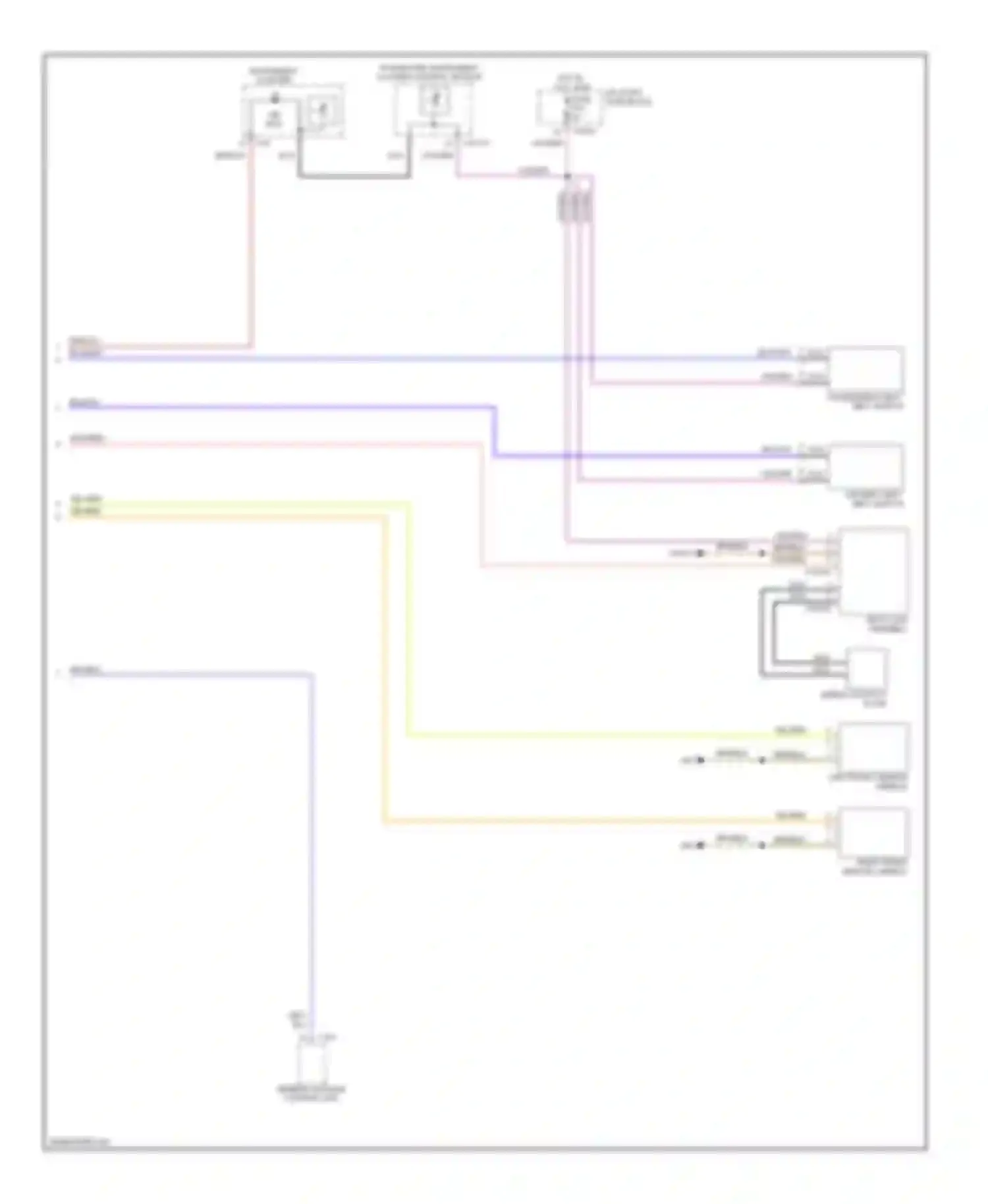 7 series BMW E38 facelift (1998-2001): Supplemental restraints circuit, late production (3 of 3)