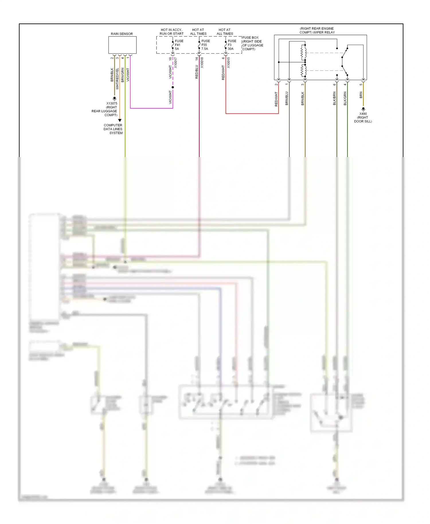 Wiring diagram blk for BMW 7 series E38 facelift (1998-2001) (50 of 57)