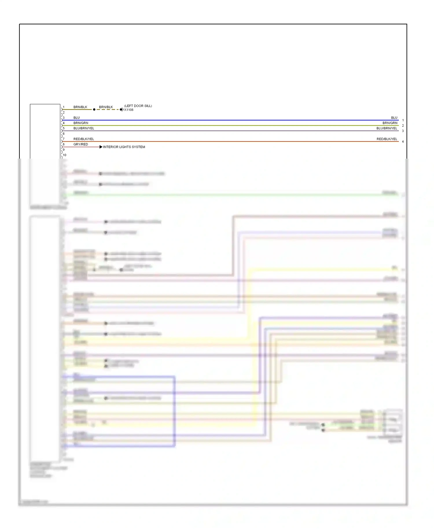Wiring diagram blk for BMW 7 series E38 facelift (1998-2001) (16 of 57)