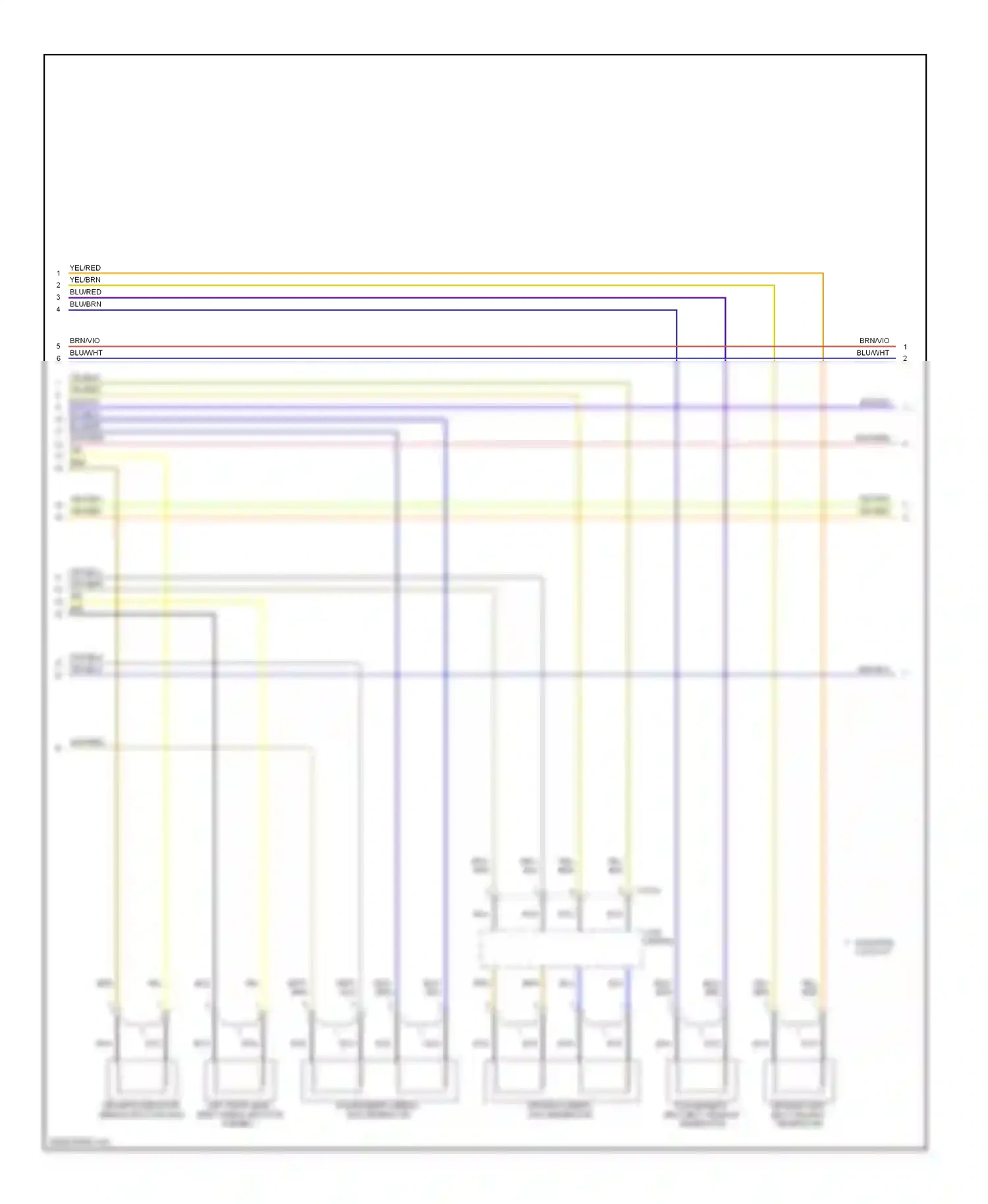 Wiring diagram coil spring for BMW 7 series E38 facelift (1998-2001) (7 of 8)