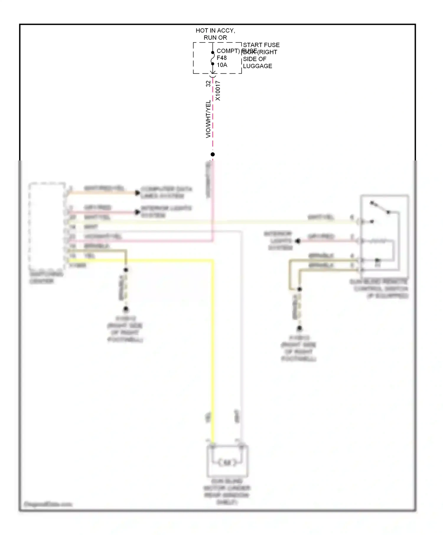 Wiring diagram computer data lines system for BMW 7 series E38 facelift (1998-2001) (29 of 44)