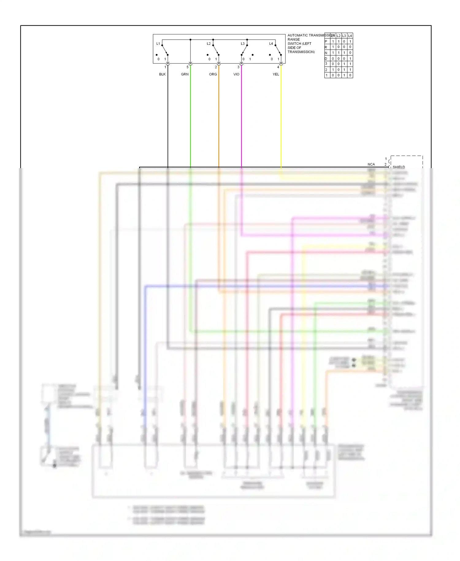 Wiring diagram computer data lines system for BMW 7 series E38 facelift (1998-2001) (36 of 44)