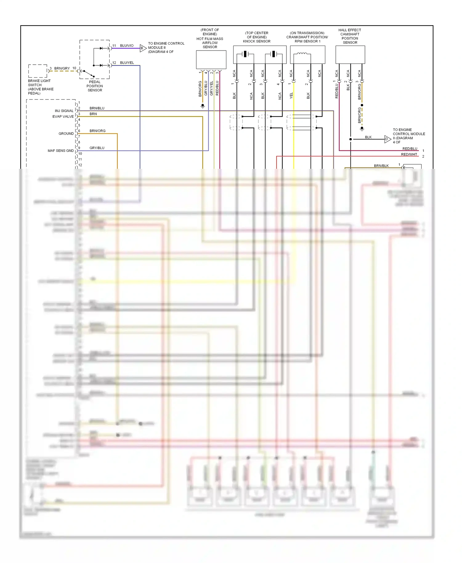 Wiring diagram dual temperature switch for BMW 7 series E38 facelift (1998-2001) (1 of 1)