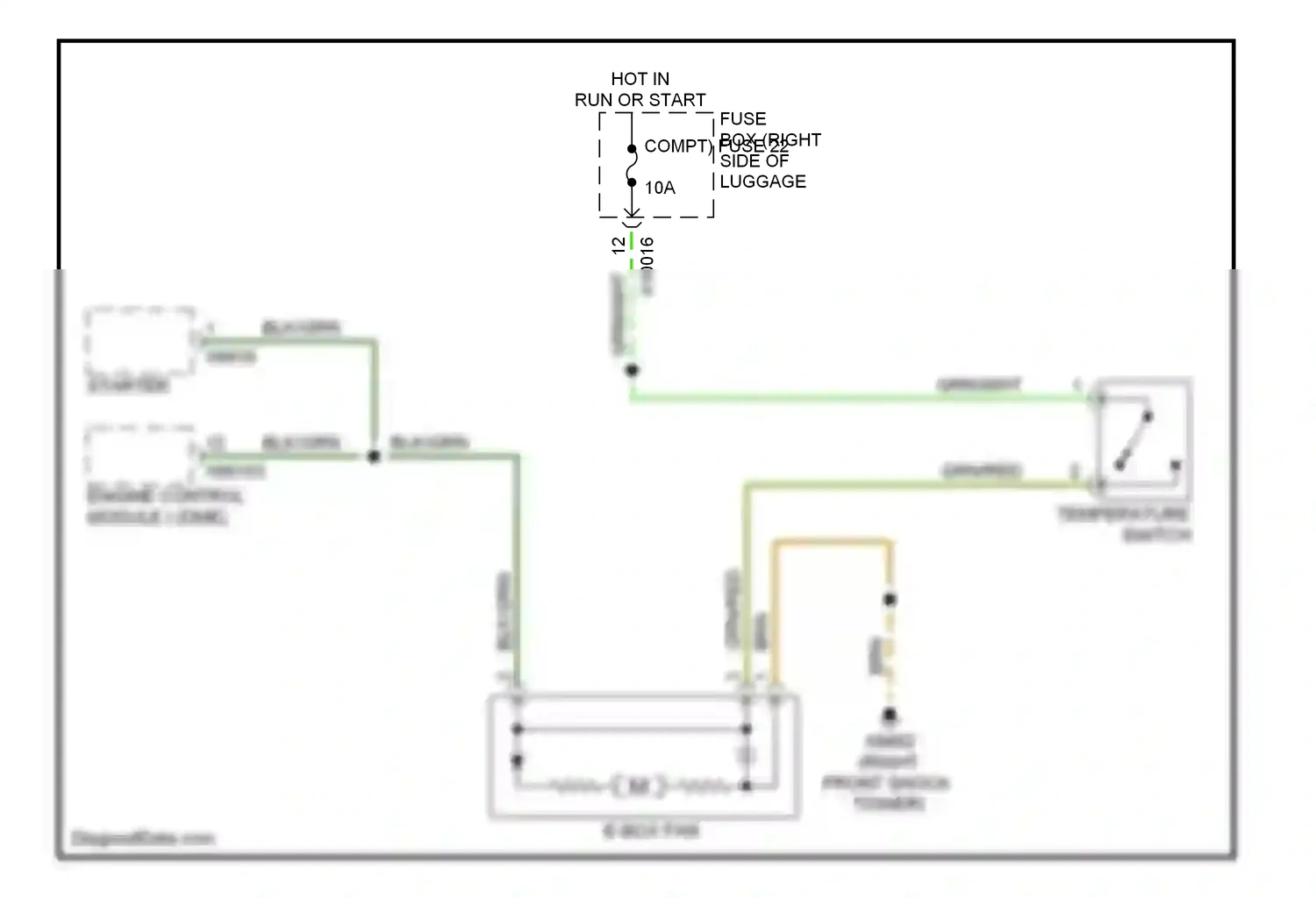 Wiring diagram grn/red for BMW 7 series E38 facelift (1998-2001) (3 of 7)