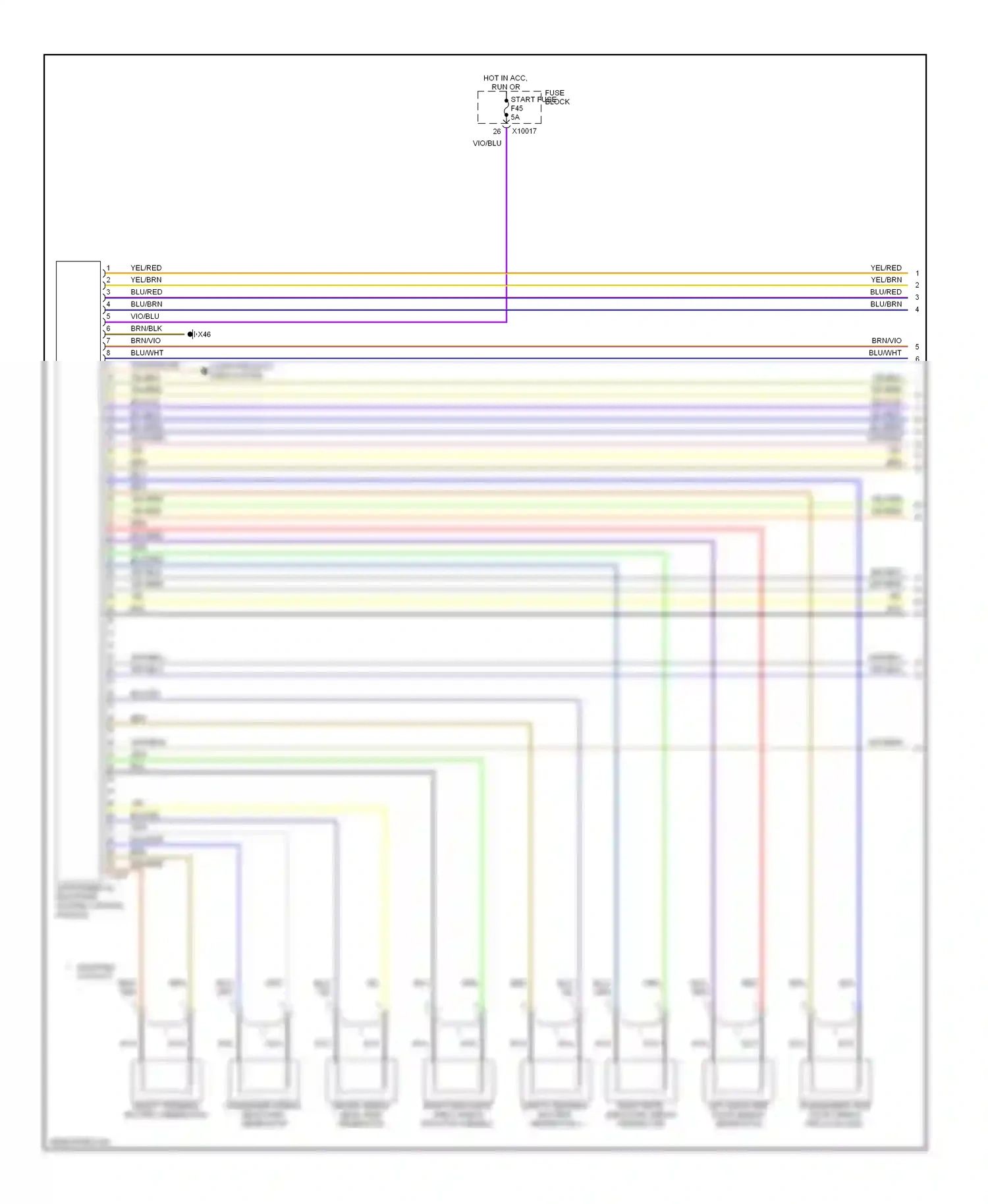 Wiring diagram nca for BMW 7 series E38 facelift (1998-2001) (43 of 56)