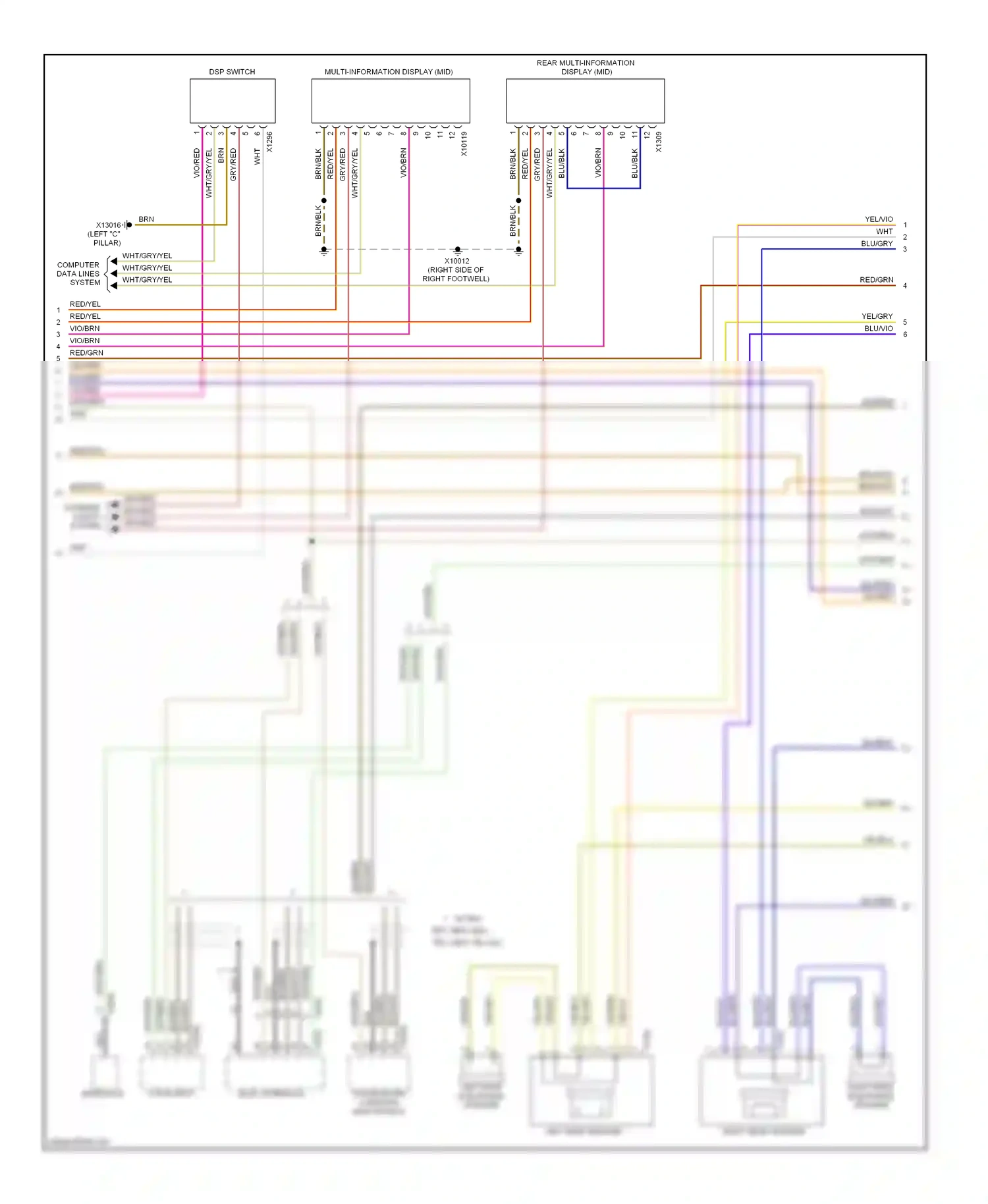 Wiring diagram nca for BMW 7 series E38 facelift (1998-2001) (36 of 56)