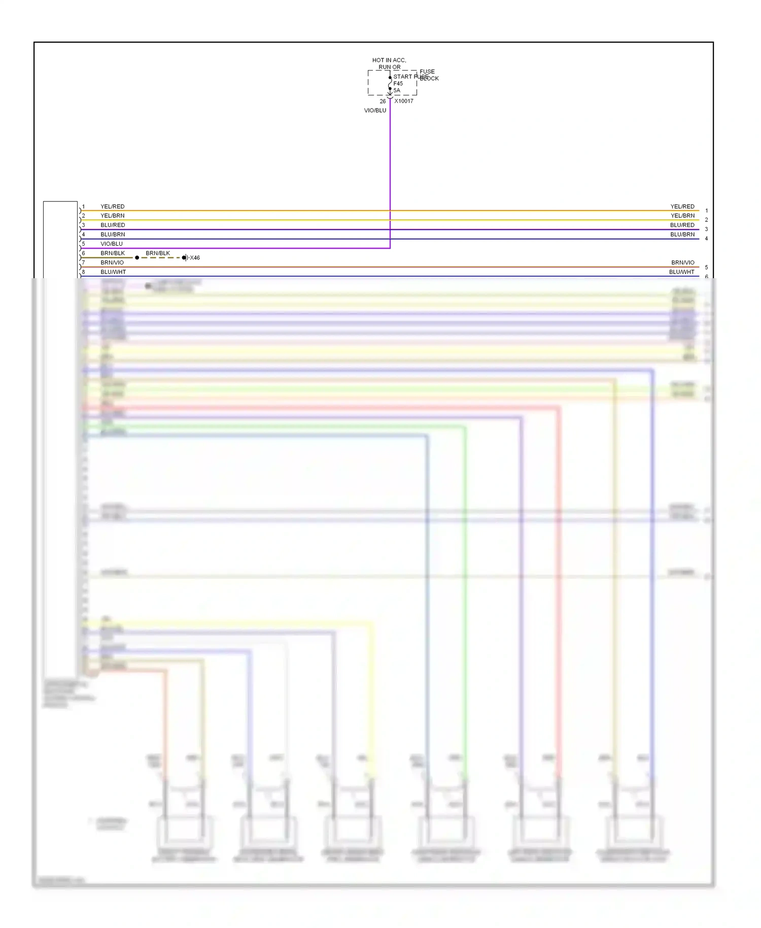 Wiring diagram nca for BMW 7 series E38 facelift (1998-2001) (40 of 56)