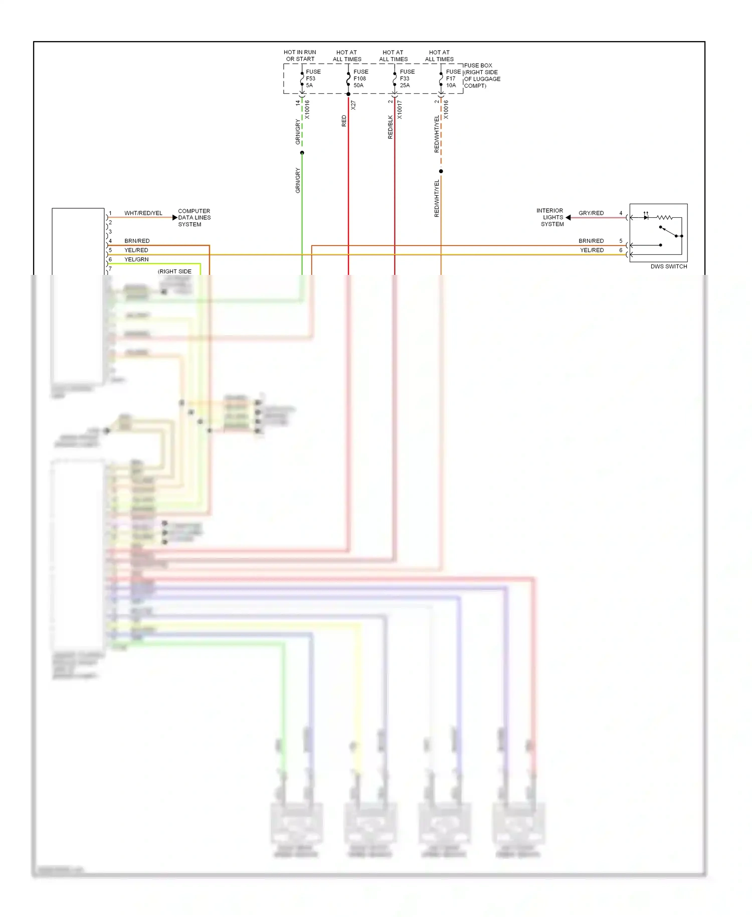 Wiring diagram nca for BMW 7 series E38 facelift (1998-2001) (48 of 56)
