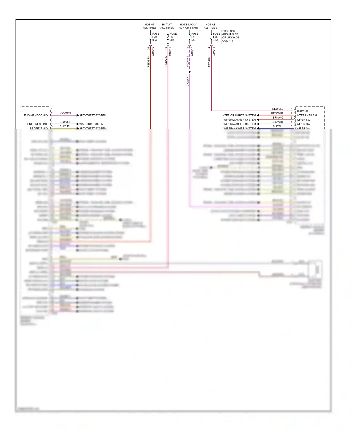 Wiring diagram nca for BMW 7 series E38 facelift (1998-2001) (5 of 56)