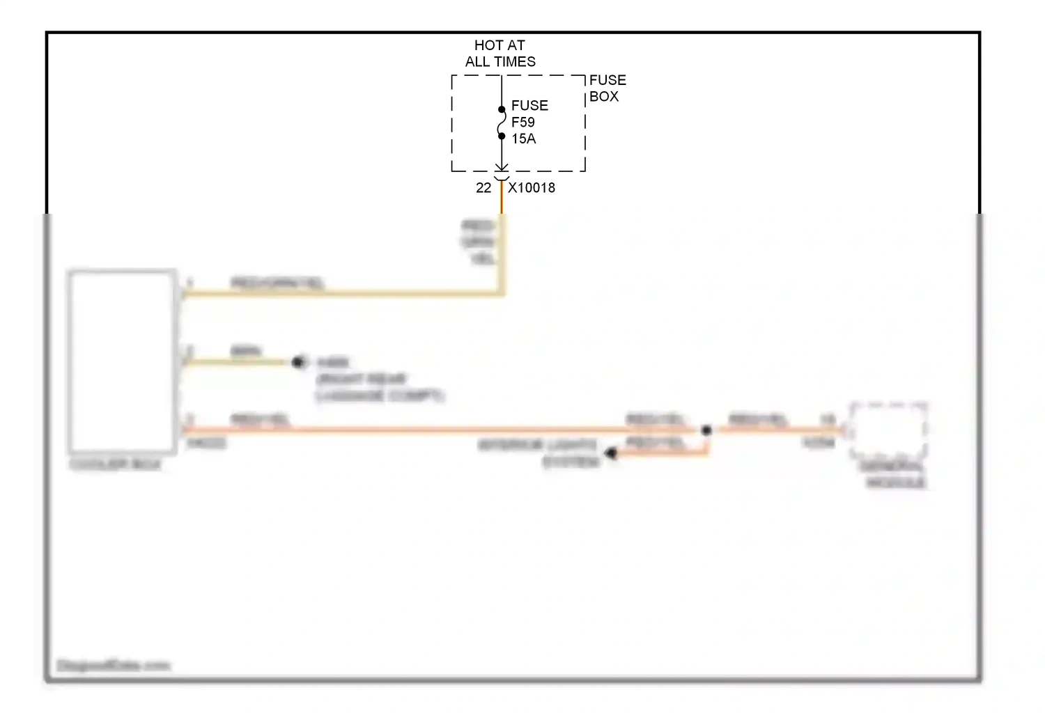 Wiring diagram red for BMW 7 series E38 facelift (1998-2001) (7 of 51)