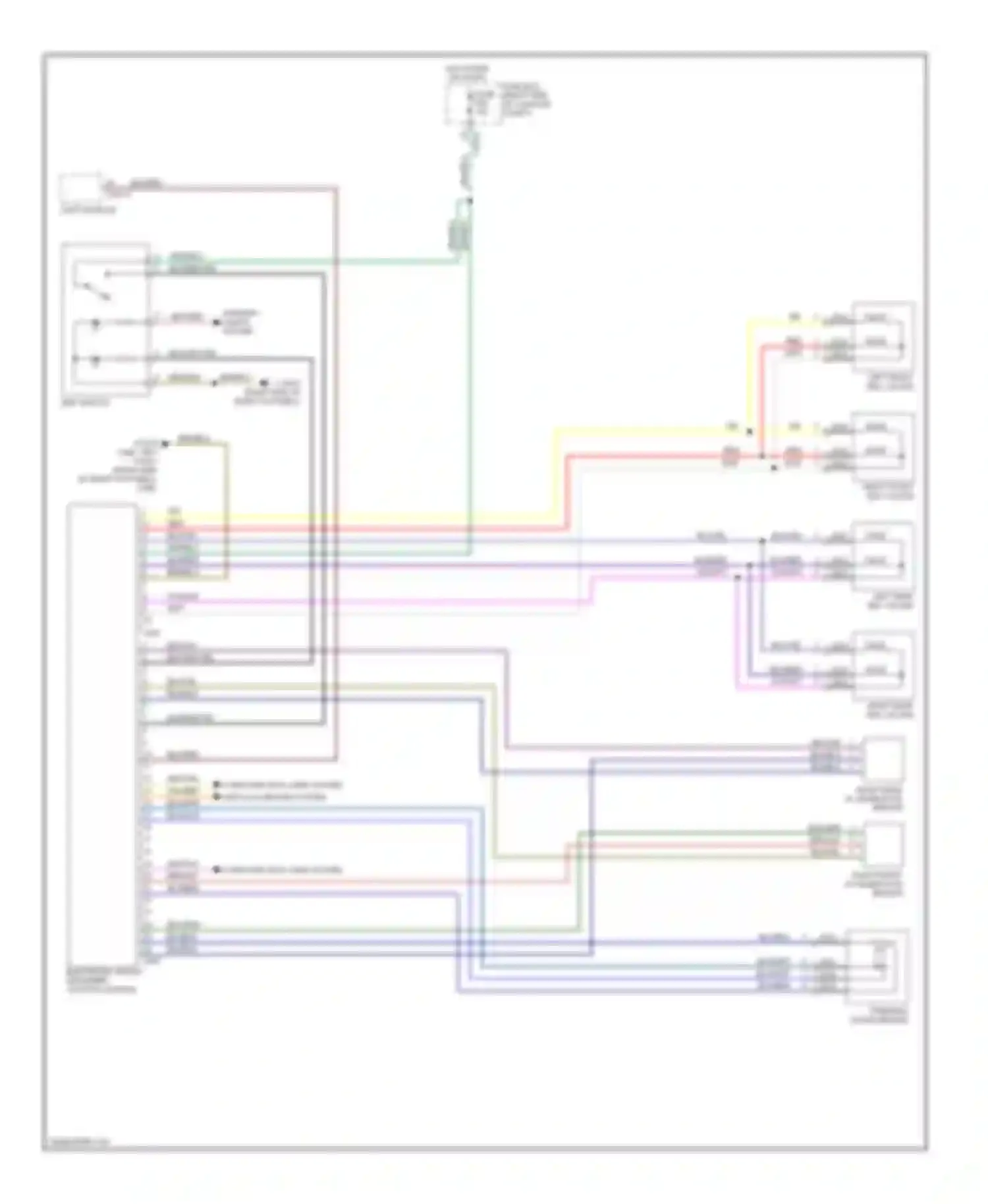 7 series BMW E38 (1994-1998): Electronic suspension circuit