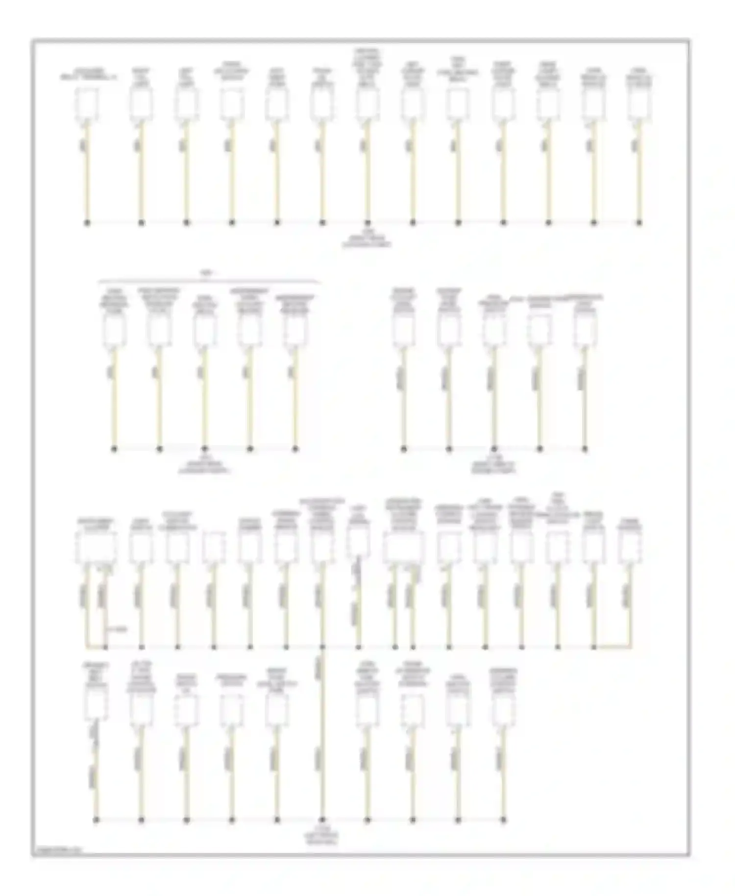 7 series BMW E38 (1994-1998): Ground distribution circuit (5 of 9)