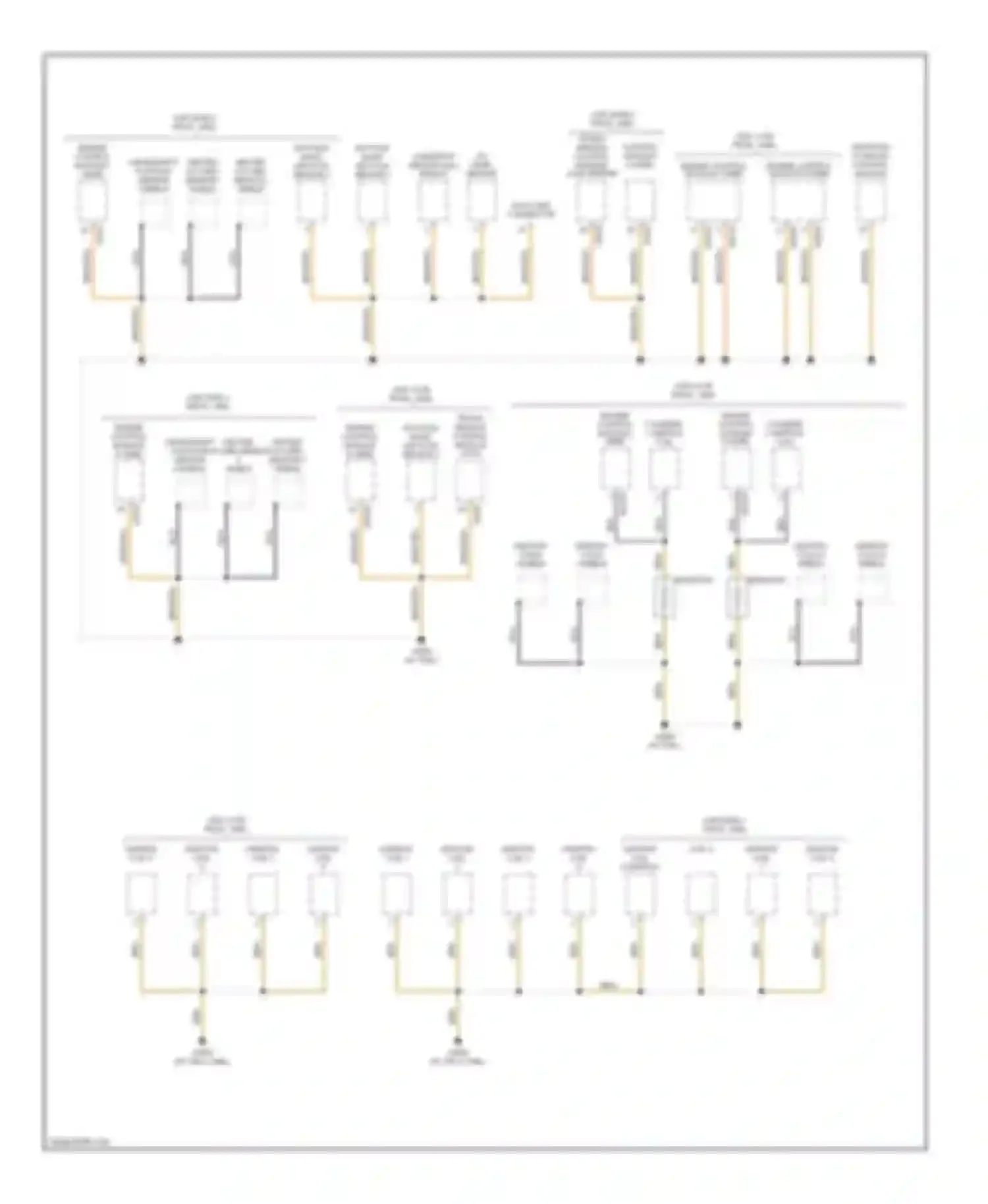 7 series BMW E38 (1994-1998): Ground distribution circuit (7 of 9)