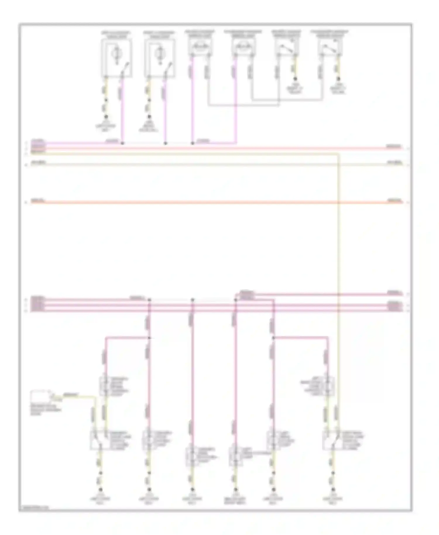 7 series BMW E38 (1994-1998): Courtesy lamps circuit (2 of 3)