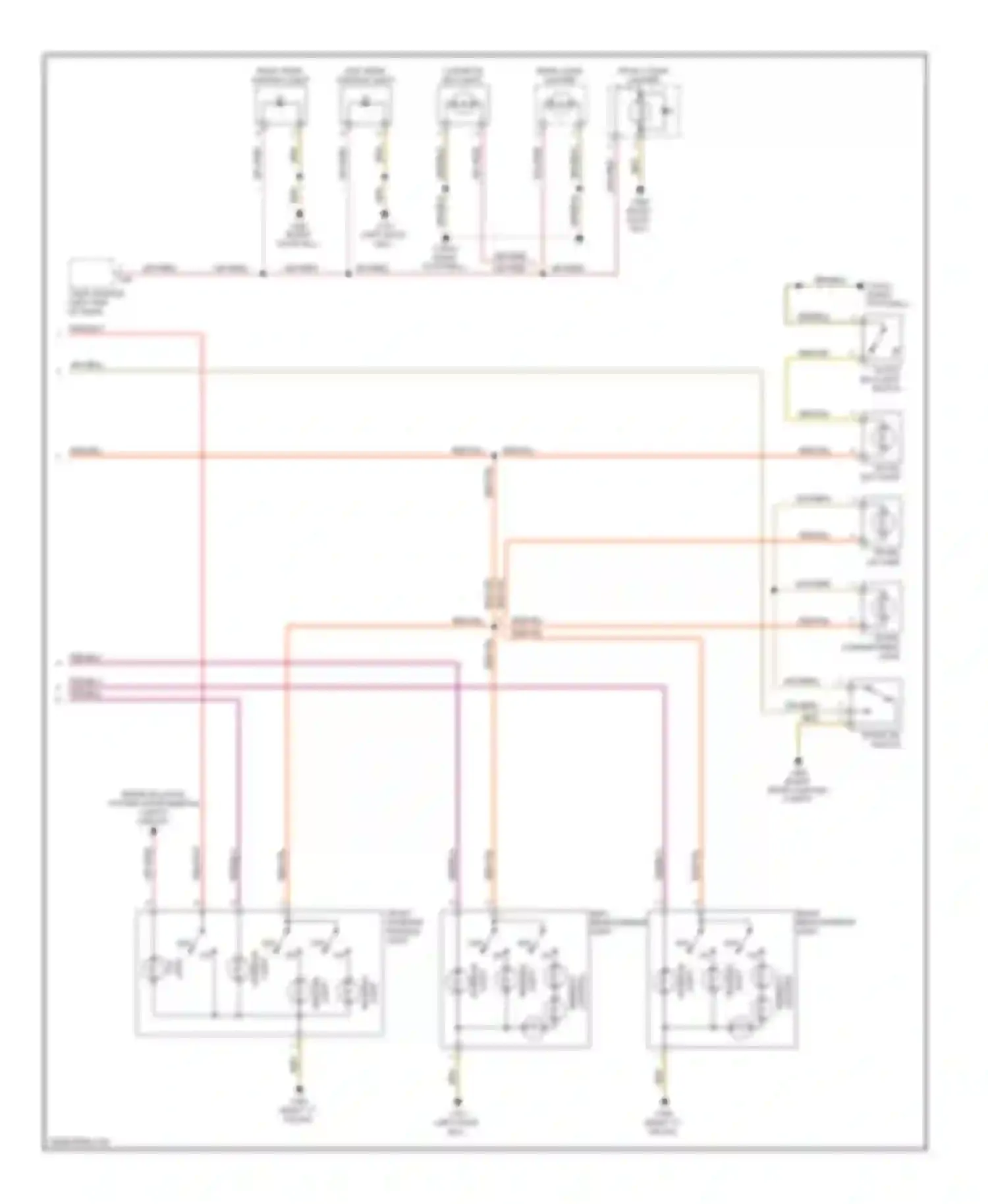 7 series BMW E38 (1994-1998): Courtesy lamps circuit (3 of 3)