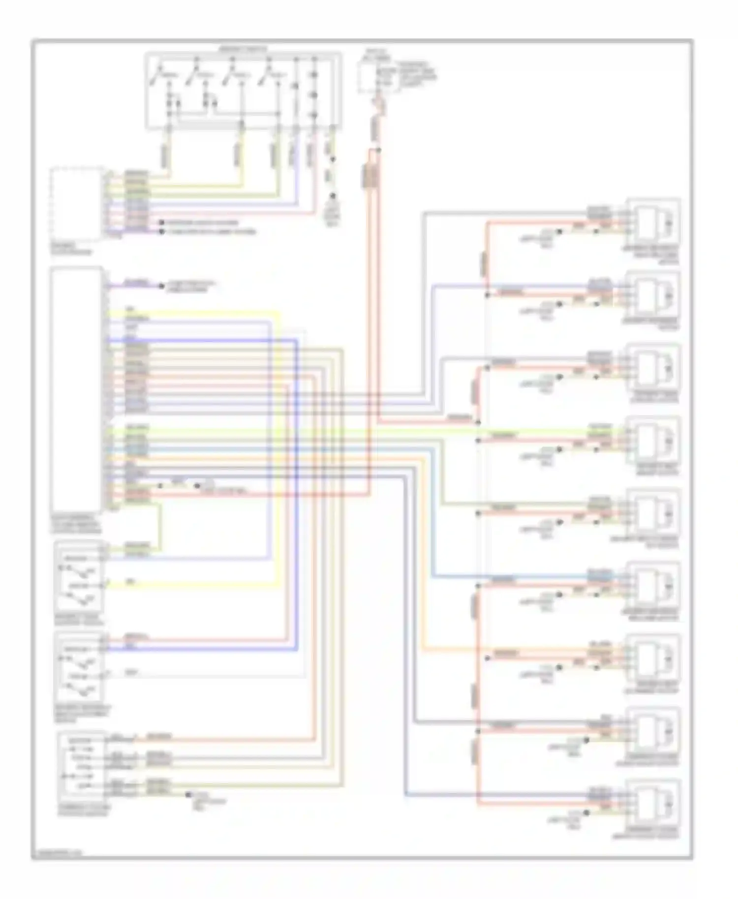 7 series BMW E38 (1994-1998): Driver"s memory seat circuit