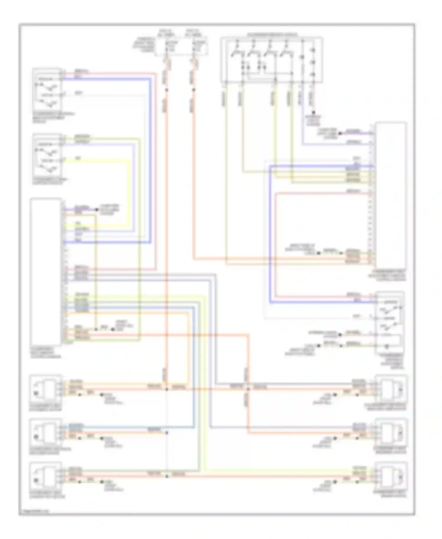 7 series BMW E38 (1994-1998): Passenger"s memory seat circuit