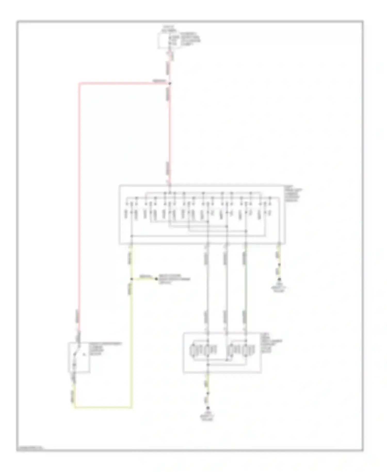 7 series BMW E38 (1994-1998): Left rear lumbar circuit