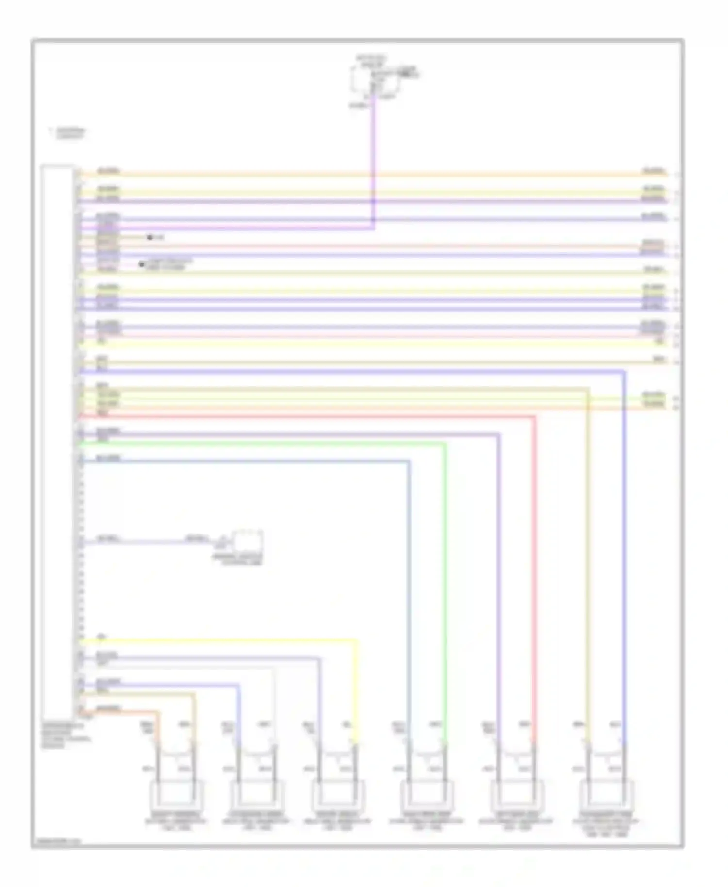7 series BMW E38 (1994-1998): Supplemental restraints circuit, late production (1 of 2)