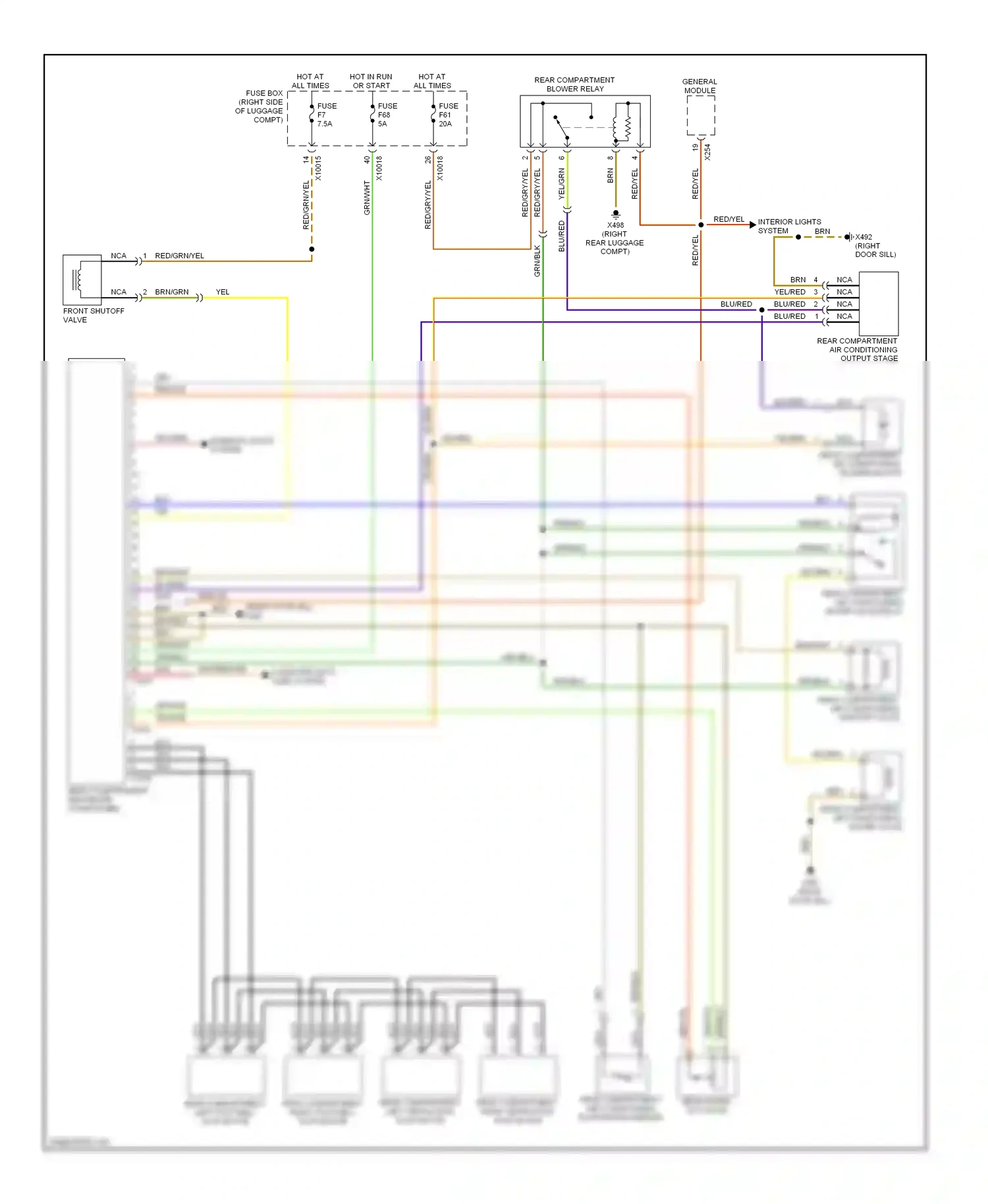 Wiring diagram blu for BMW 7 series E38 (1994-1998) (31 of 38)