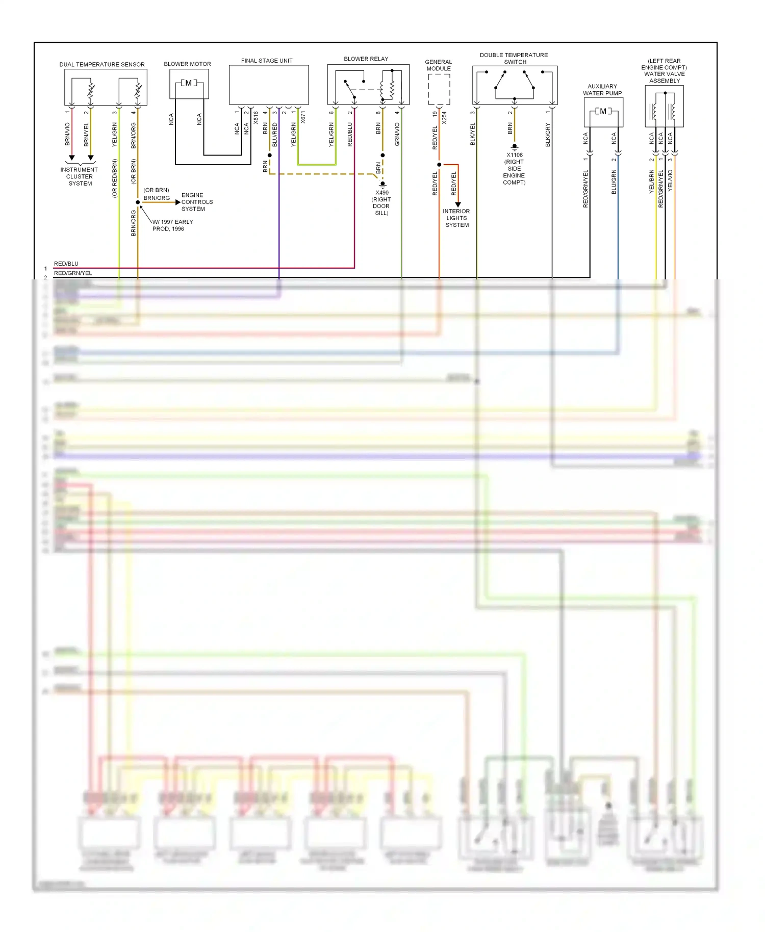 Wiring diagram blu/grn for BMW 7 series E38 (1994-1998) (4 of 18)