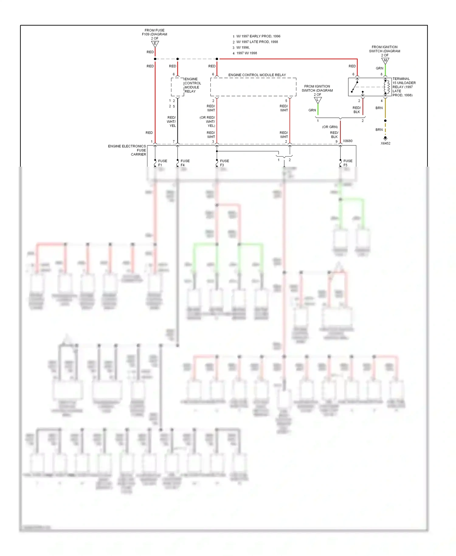 Wiring diagram data link connector for BMW 7 series E38 (1994-1998) (7 of 14)
