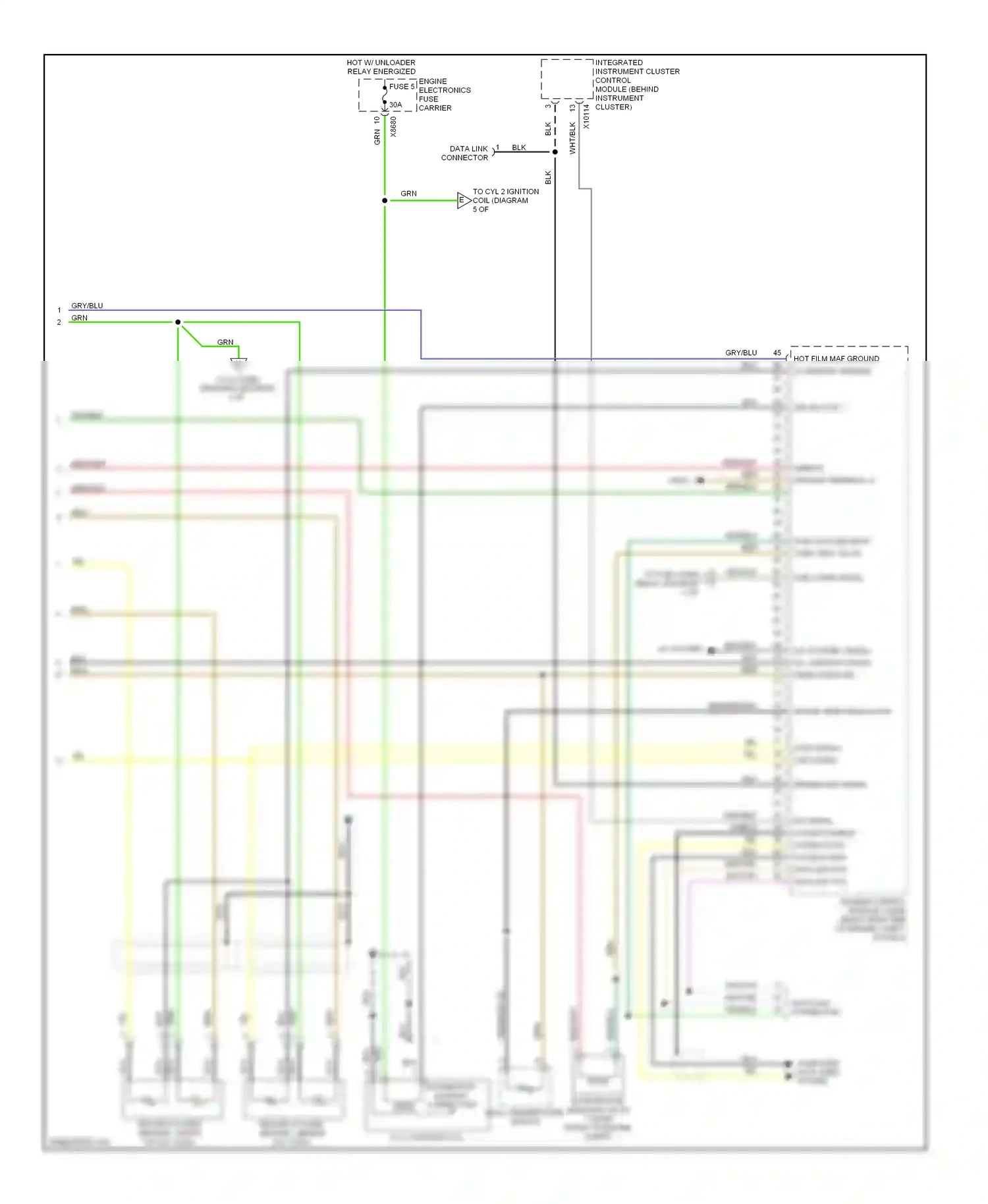 Wiring diagram nca for BMW 7 series E38 (1994-1998) (51 of 53)