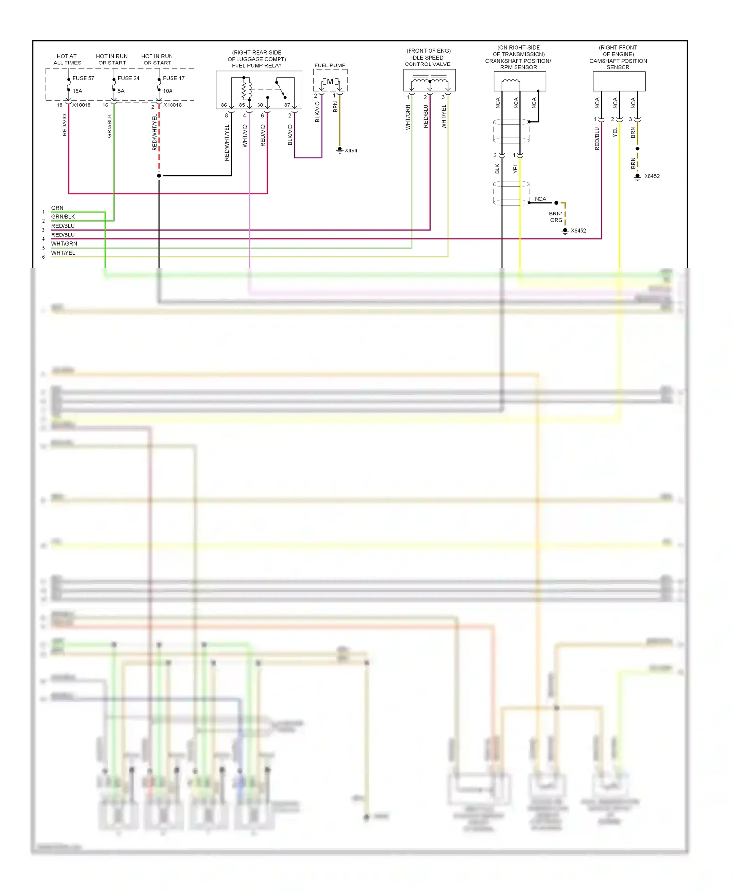 Wiring diagram nca for BMW 7 series E38 (1994-1998) (10 of 53)