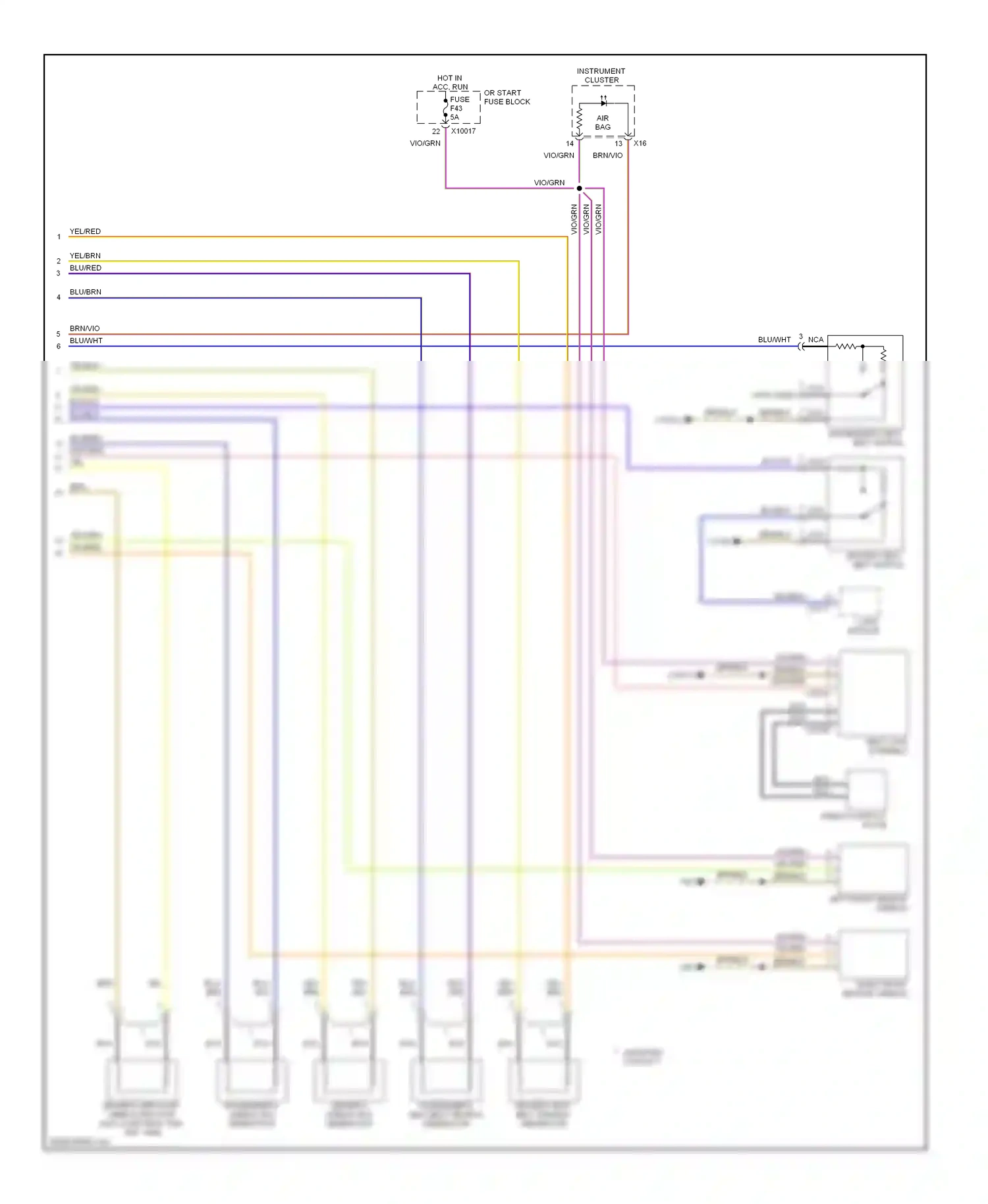 Wiring diagram nca for BMW 7 series E38 (1994-1998) (37 of 53)