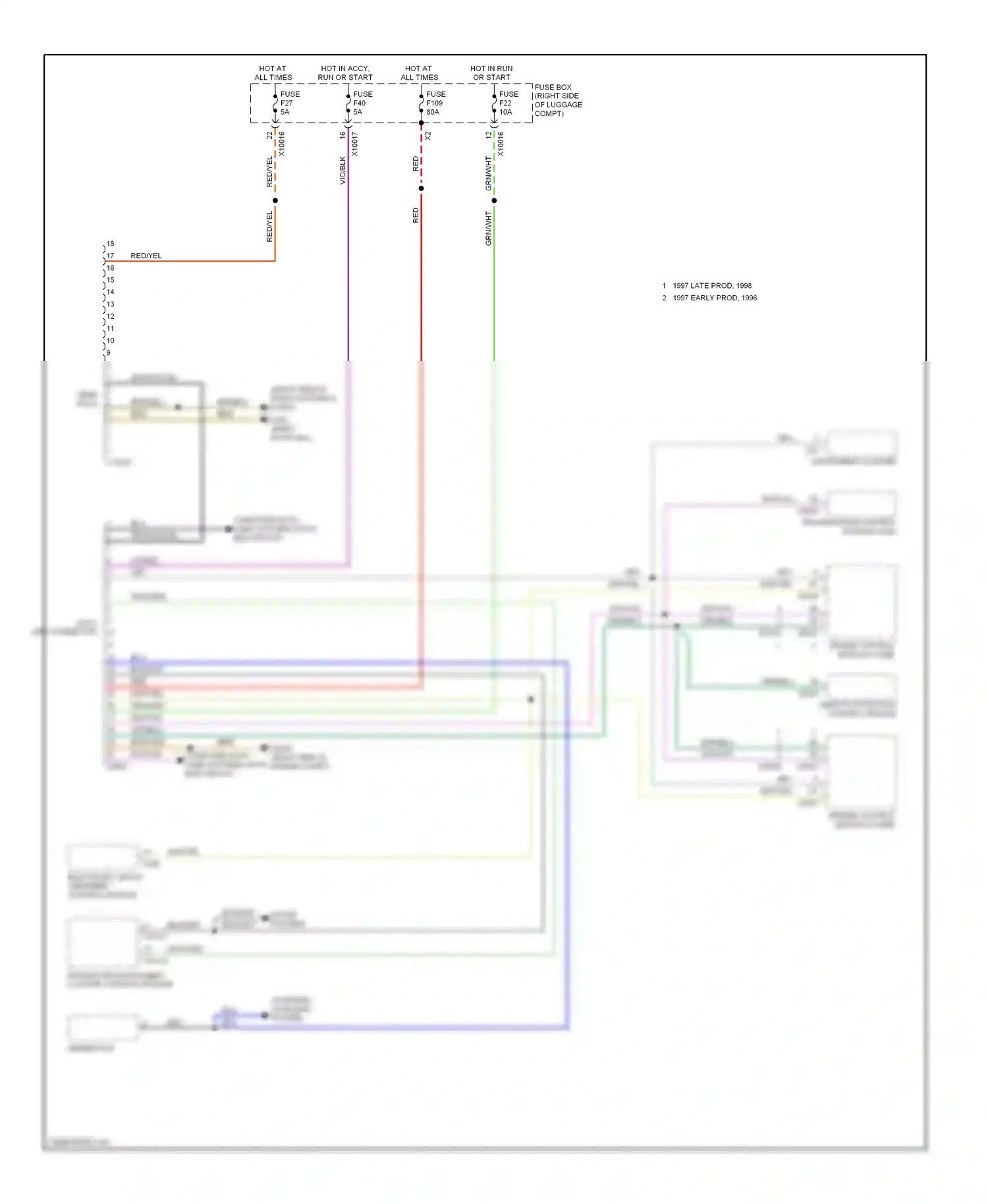 Wiring diagram throttle position control module for BMW 7 series E38 (1994-1998) (1 of 7)