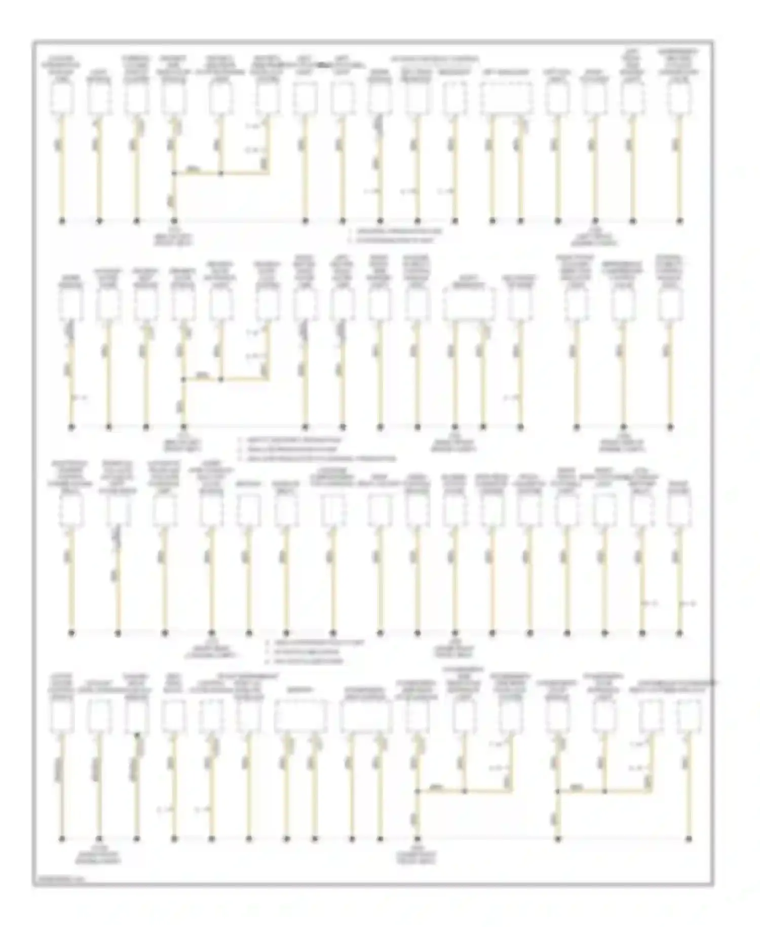 7 series BMW E65/E66 facelift (2005-2008): Ground distribution circuit (1 of 4)