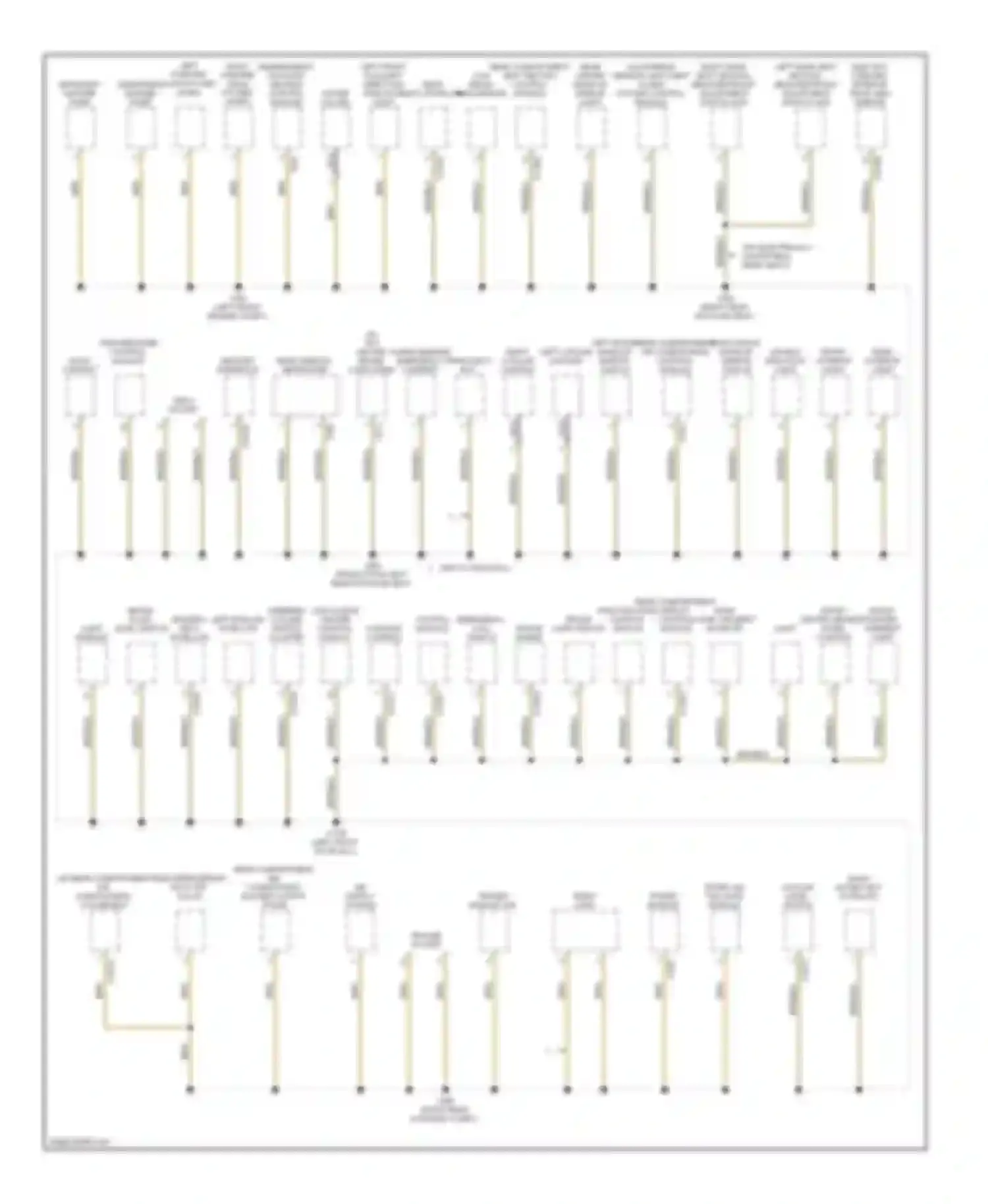 7 series BMW E65/E66 facelift (2005-2008): Ground distribution circuit (2 of 4)