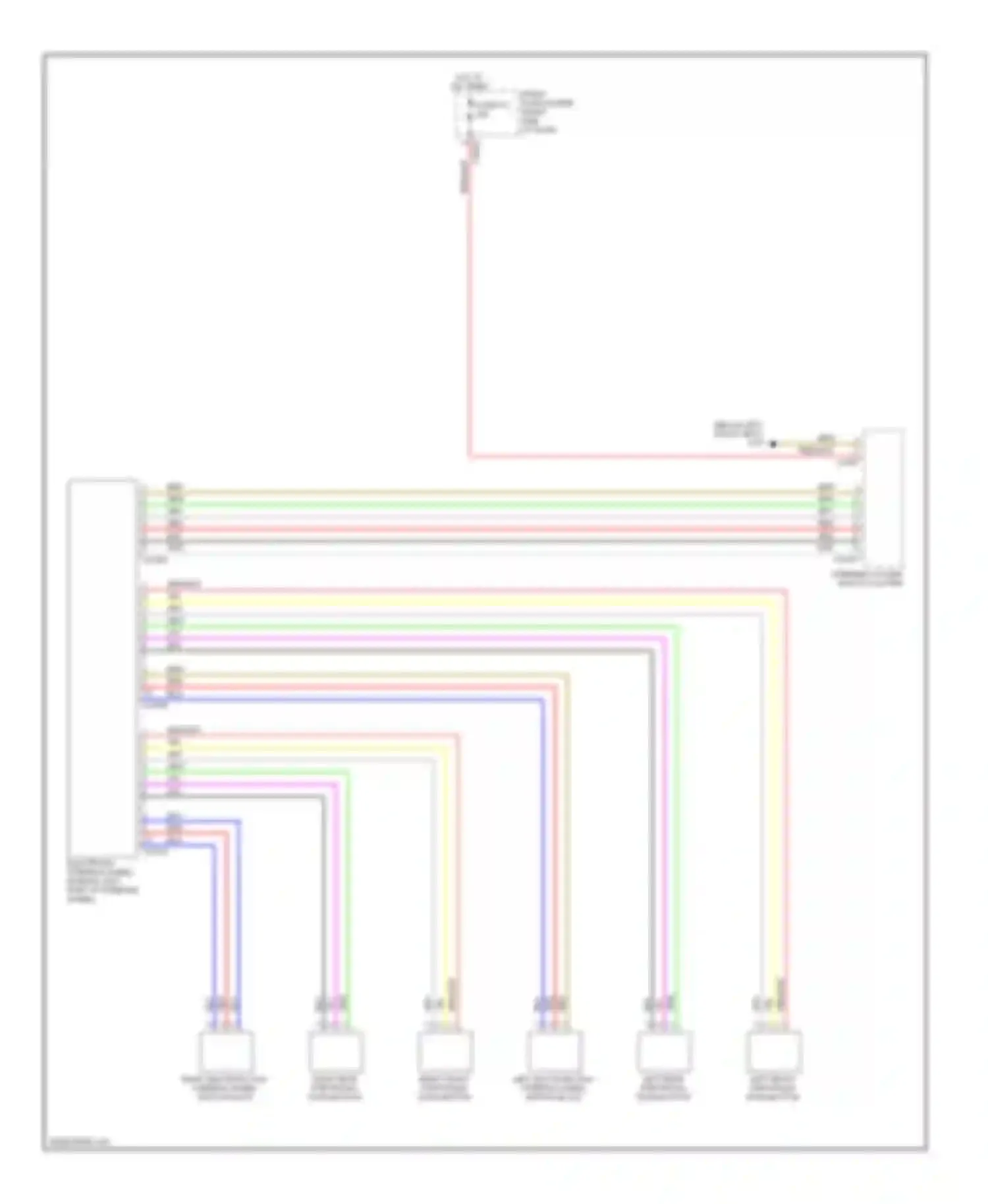 7 series BMW E65/E66 facelift (2005-2008): Steering wheel control switch circuit
