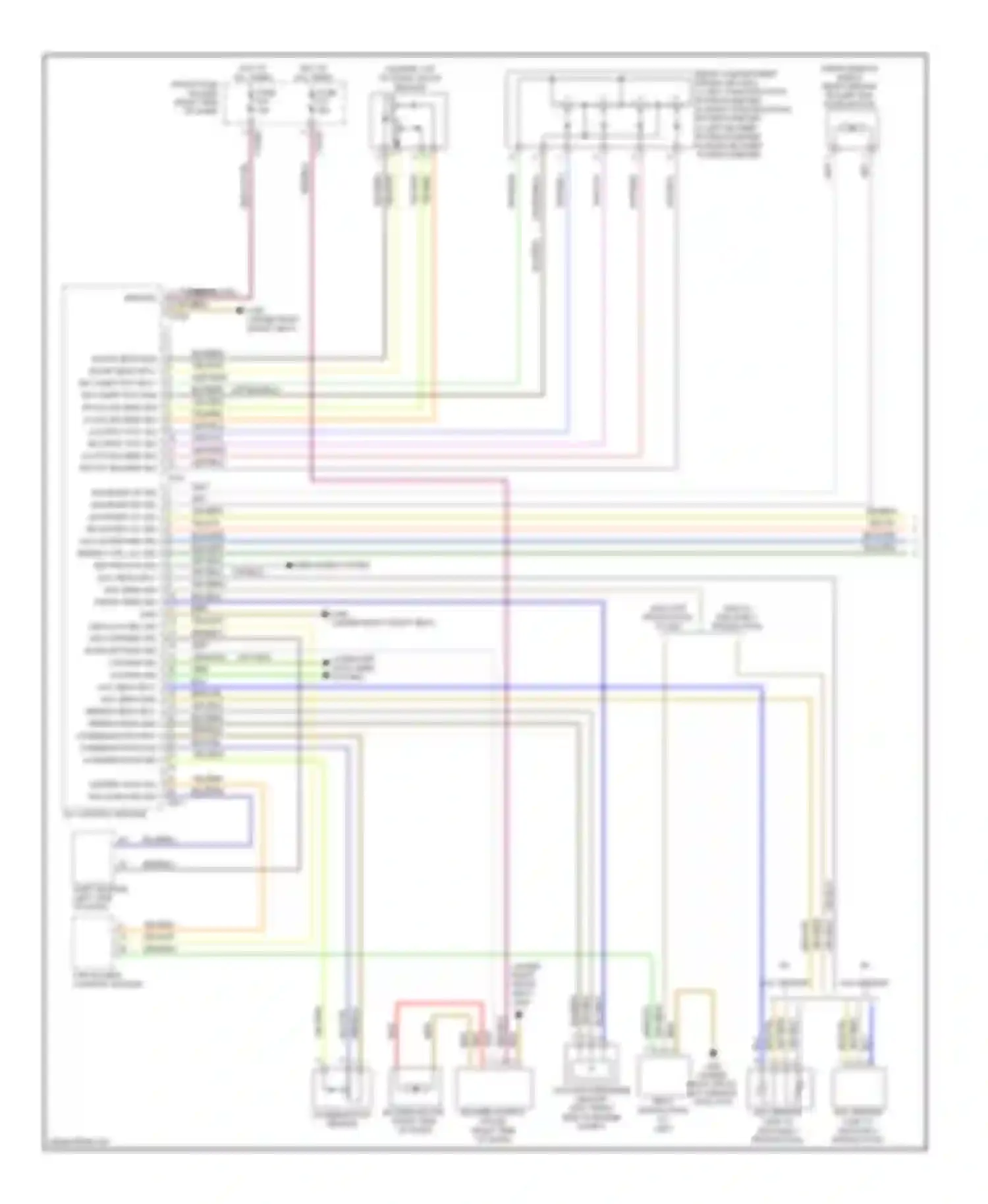 Wiring diagram 2004 to 2005 early production for BMW 7 series E65/E66 facelift (2005-2008) (1 of 8)