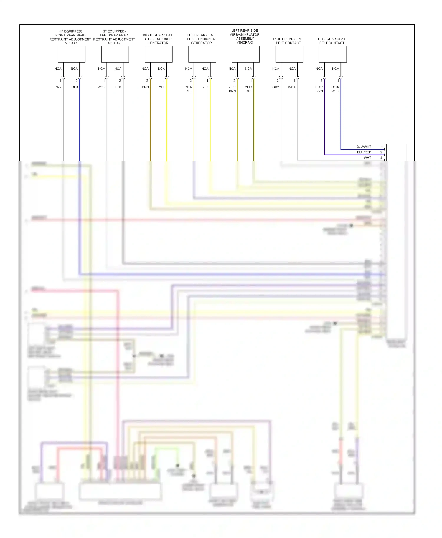 BMW 7 series E65/E66 facelift (2005-2008) blu/red wiring diagram  (45 of 47)