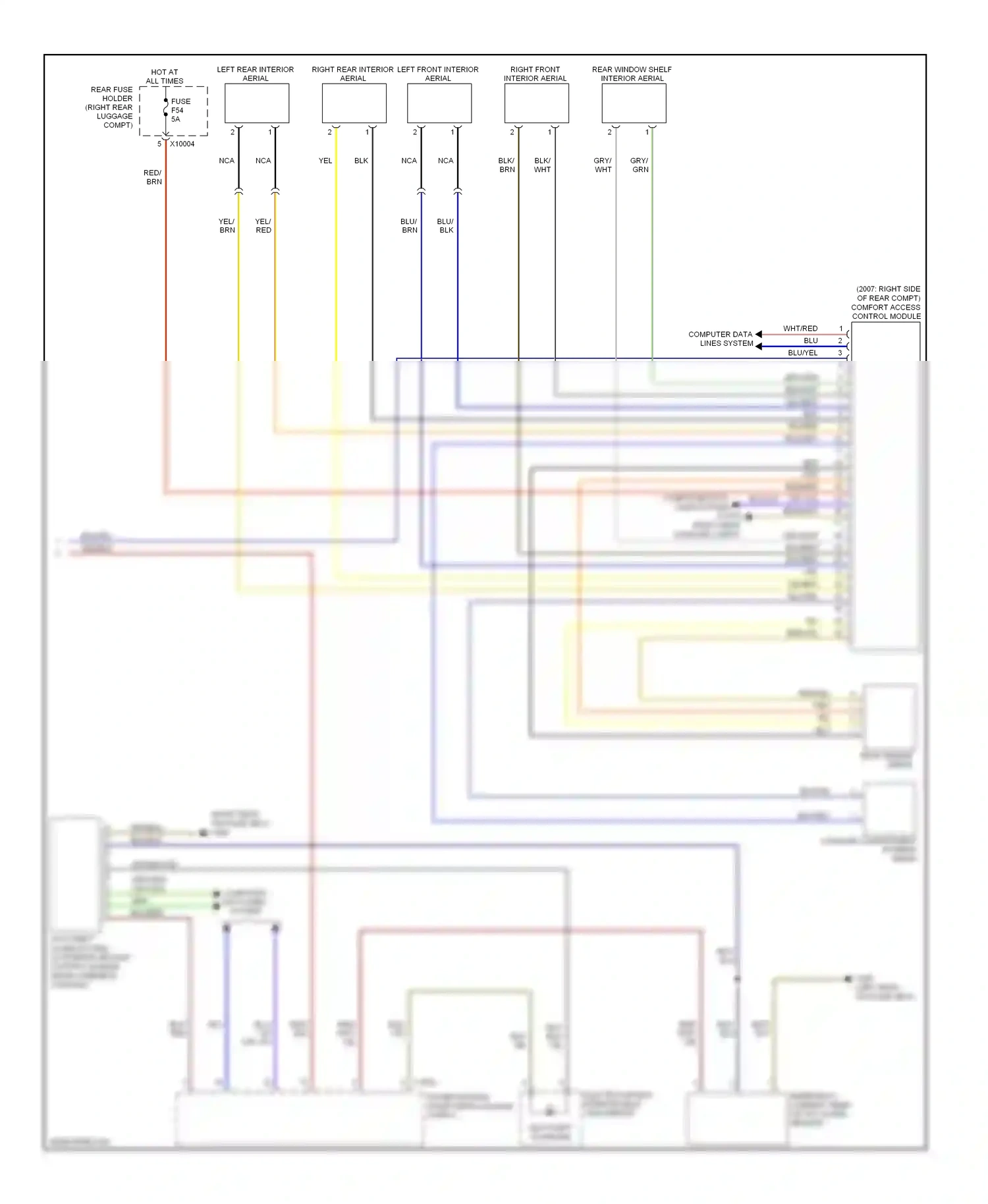 BMW 7 series E65/E66 facelift (2005-2008) computer data lines system wiring diagram  (4 of 89)