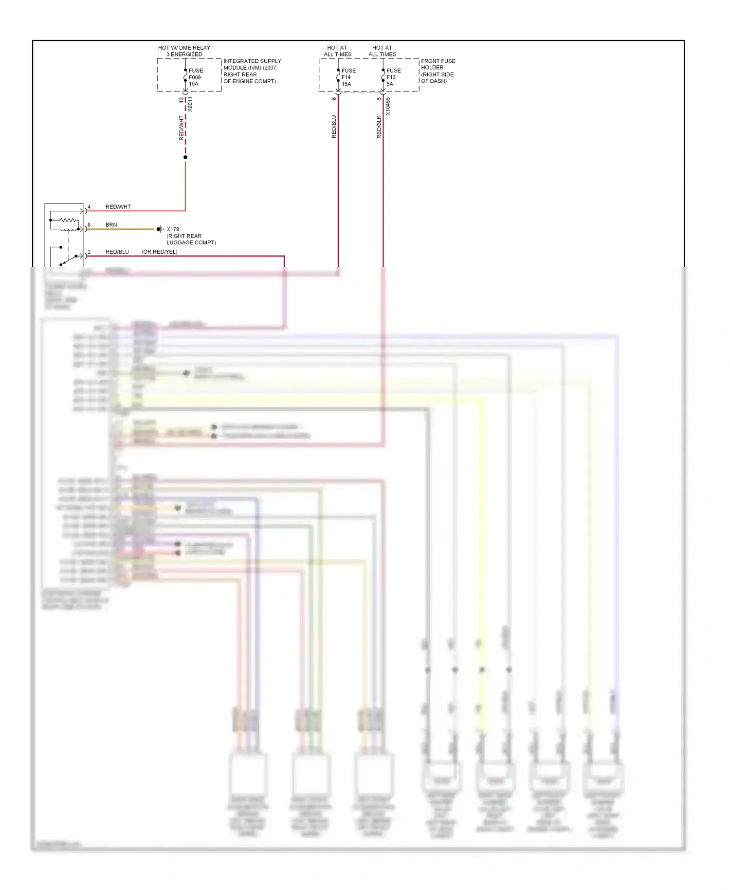 BMW 7 series E65/E66 facelift (2005-2008) computer data lines system wiring diagram  (15 of 89)